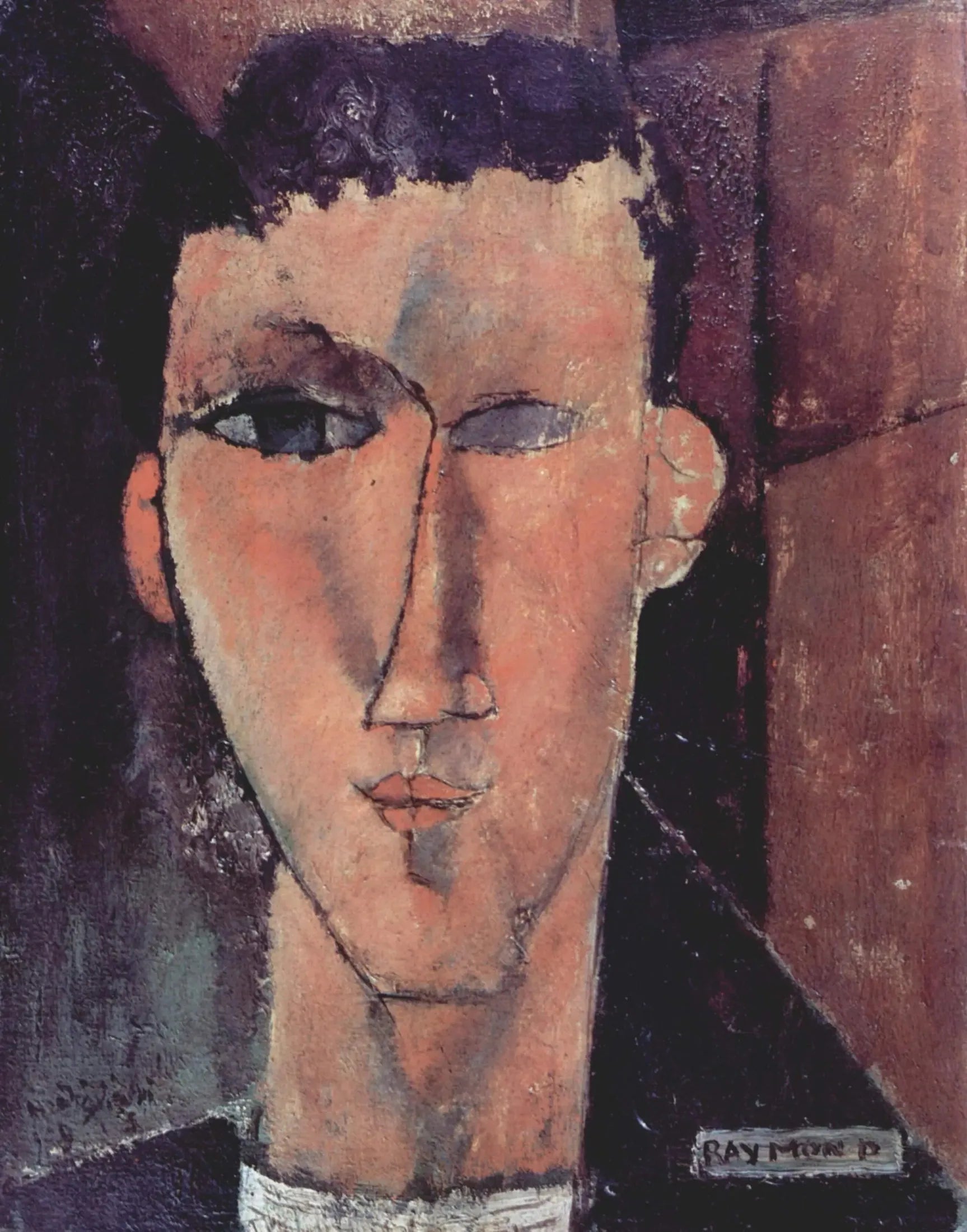 Portrait de Raymond - Amedeo Modigliani image 1 copie peinte à la main à l’huile