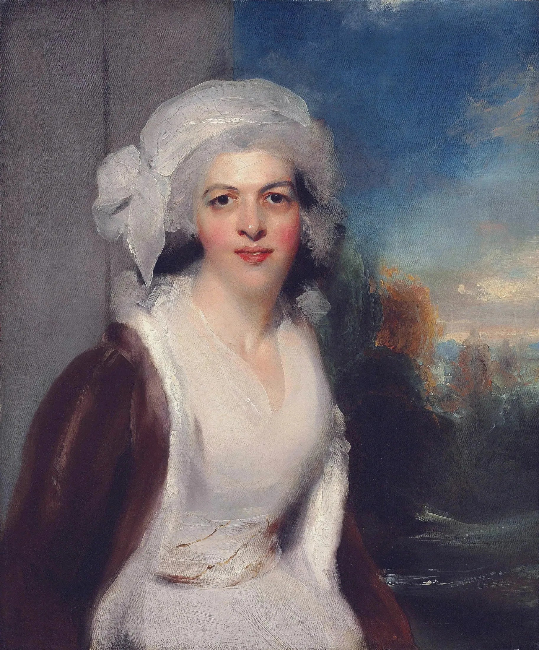 Portrait de Rebecca Cornwall, Lady Simeon (décédée en 1830) - Thomas Lawrence image 1 reproduction artisanale de tableau
