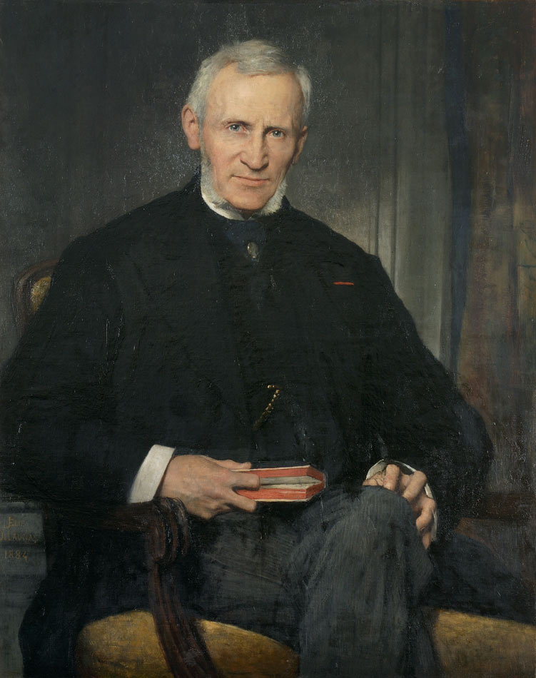 Portrait de Régnier, de la Comédie-Française - Jules-Élie Delaunay image 1 reproduction artisanale de tableau