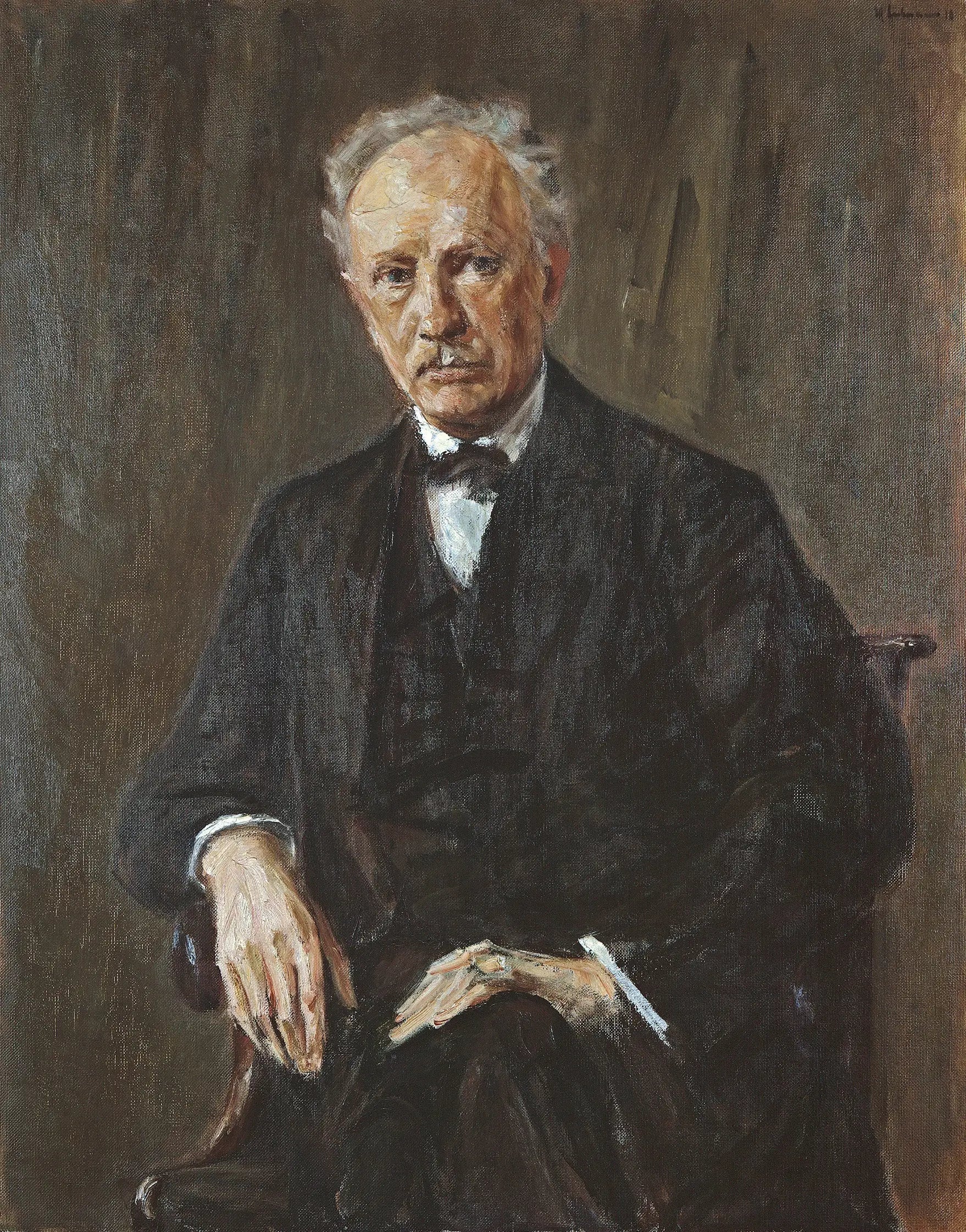 Portrait de Richard Strauss - Max Liebermann image 1 copie peinte à la main à l’huile