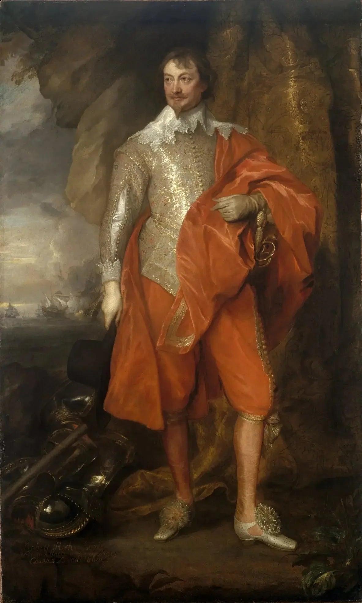 Portrait de Robert Rich, deuxième comte de Warwick - Antoine van Dyck image 1 reproduction de peinture à l’huile