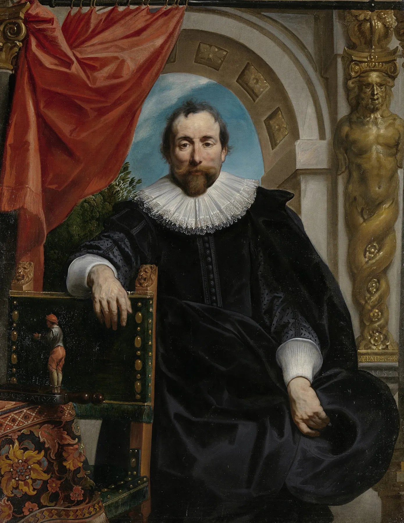 Portrait de Rogier Le Witer (1591-1678), marchand à Anvers - Jacob Jordaens image 1 reproduction de peinture à l’huile