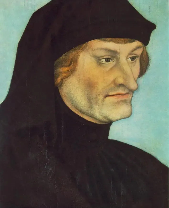 Portrait de Rudolph Agricola ou Portrait de Johannes Geiler von Kaysersberg - Lucas Cranach the Elder image 1 copie de tableau peinte à la main