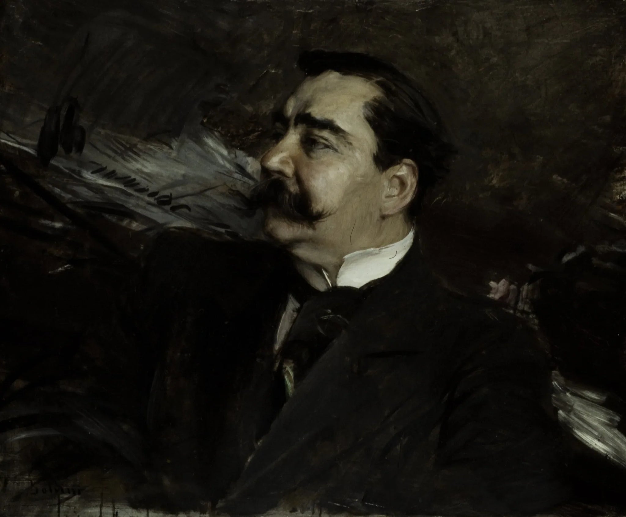 Portrait de Ruggiero Leoncavallo, 1858-1919 - Giovanni Boldini image 1 copie de tableau peinte à la main