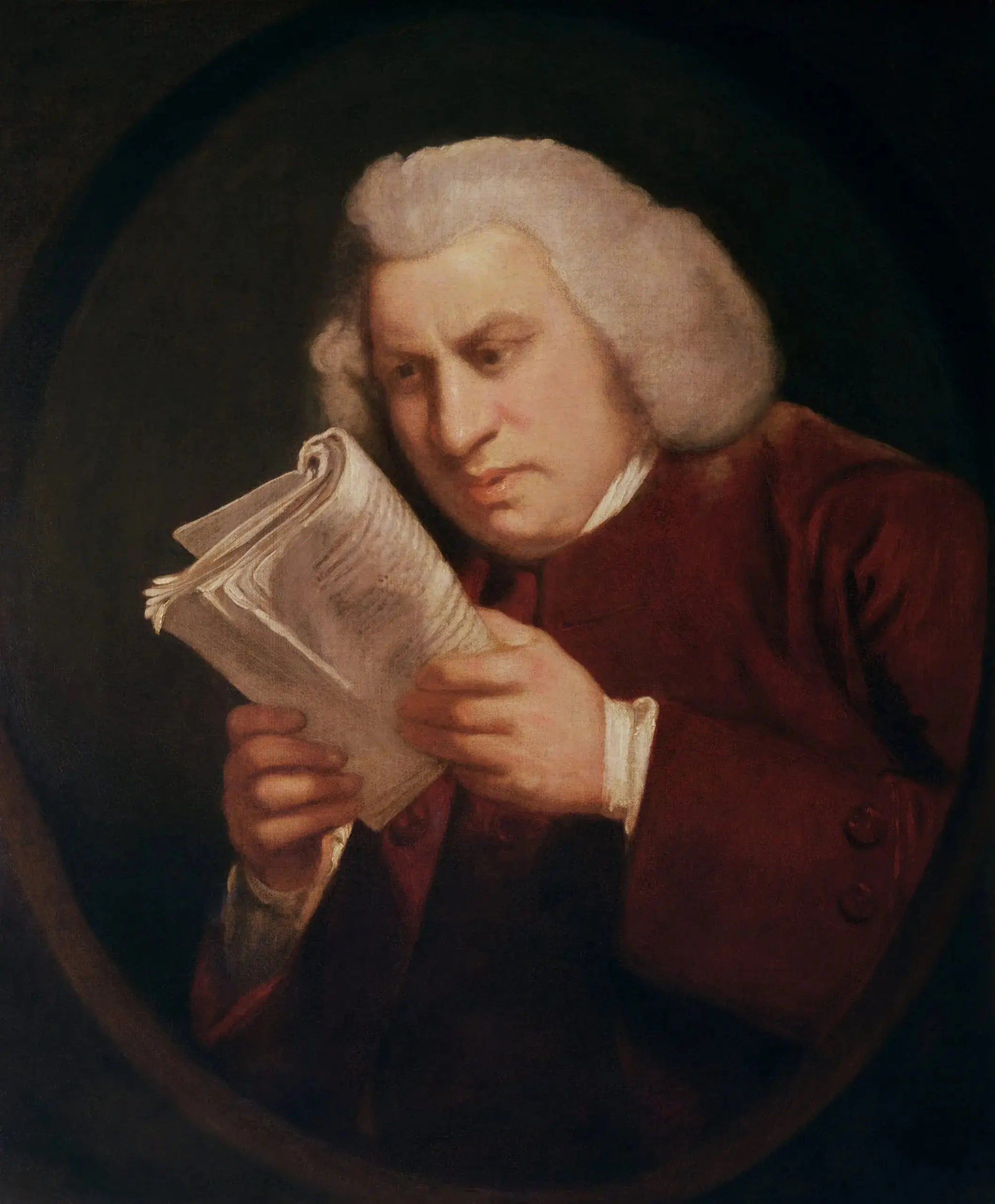 Portrait de Samuel Johnson - Joshua Reynolds image 1 reproduction de peinture à l’huile