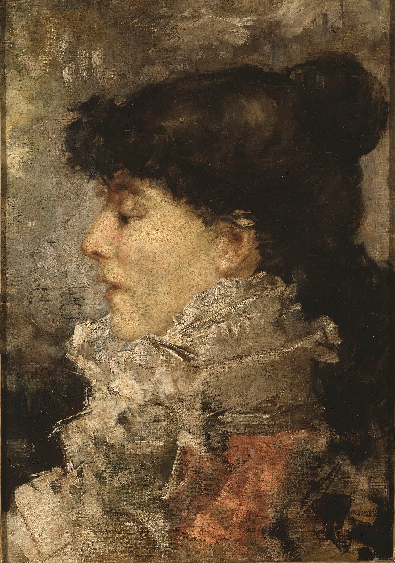 Portrait de Sarah Bernhardt - Jules Bastien-Lepage image 1 copie de tableau peinte à la main