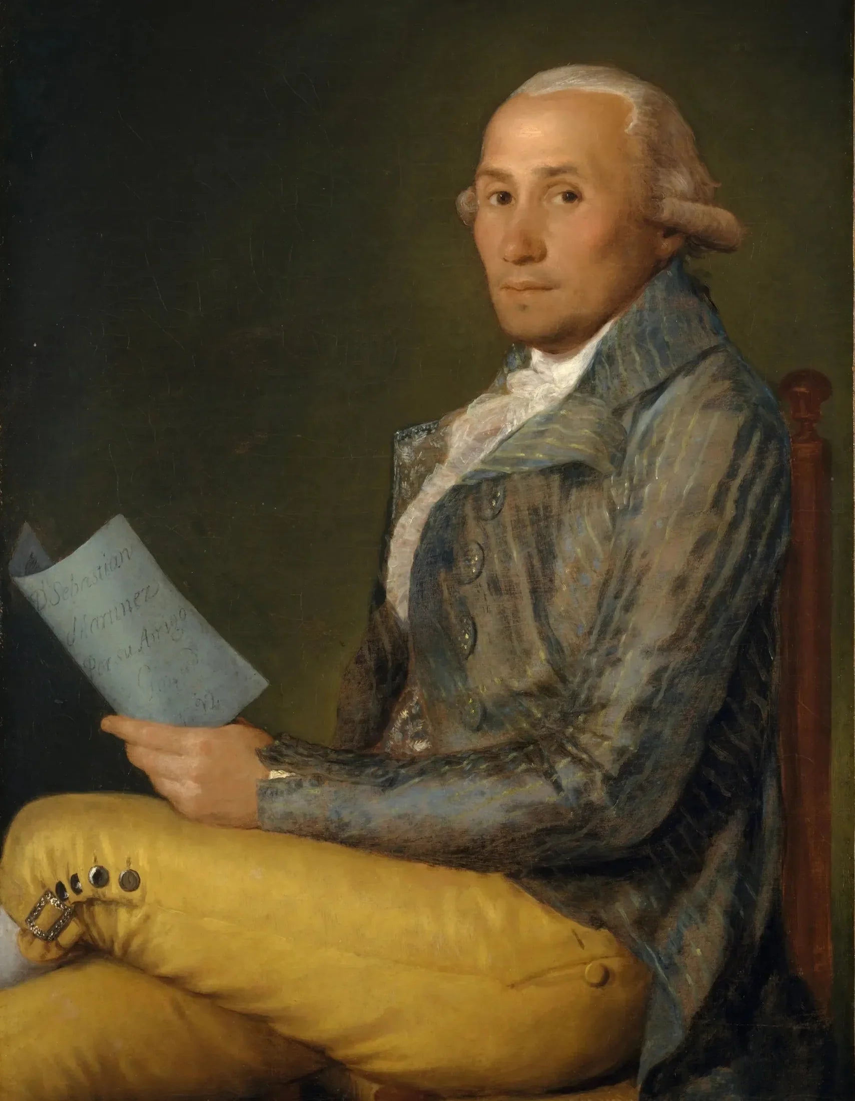 Portrait de Sebastián Martínez y Pérez - Francisco de Goya image 1 tableau peint à l’huile sur toile