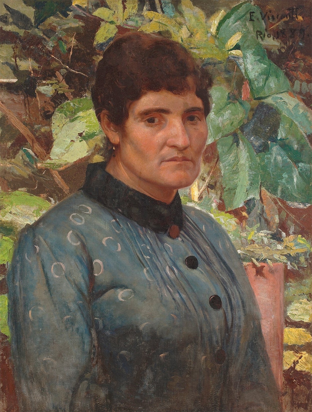 Portrait de Senhora - Eliseu Visconti image 1 copie de tableau peinte à la main