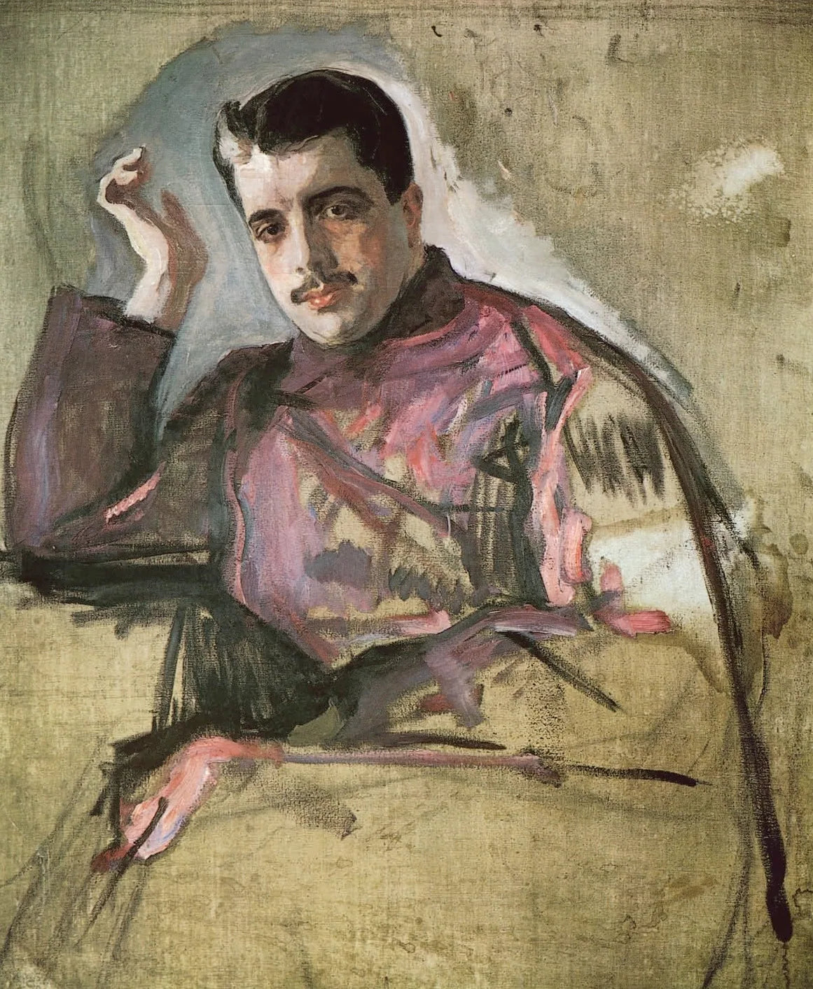 Portrait de Serge Diaghilev - Valentin Serov image 1 copie de tableau peinte à la main