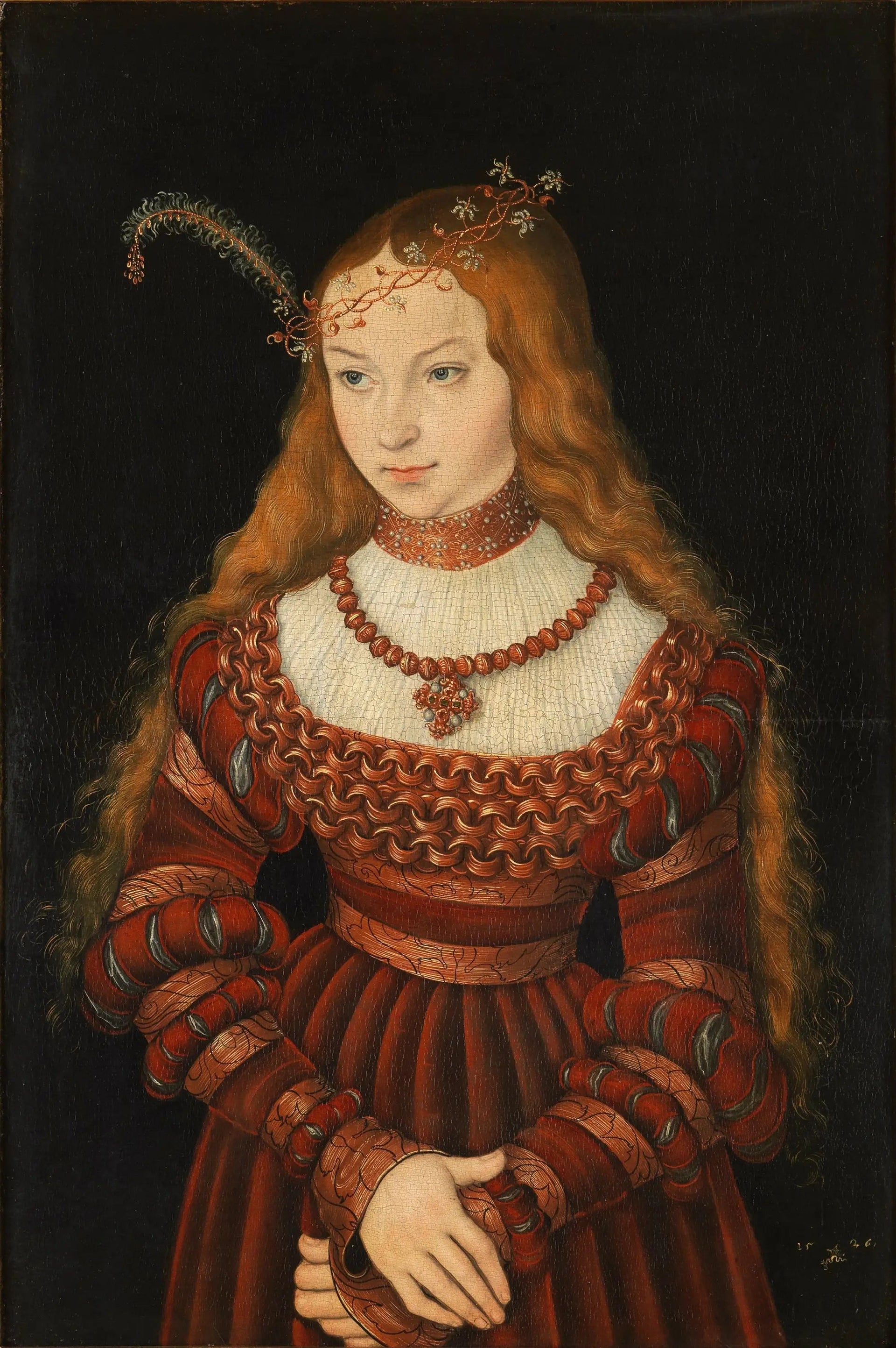 Portrait de Sibylle von Cleve - Lucas Cranach the Elder image 1 reproduction d’œuvre d’art à l’huile