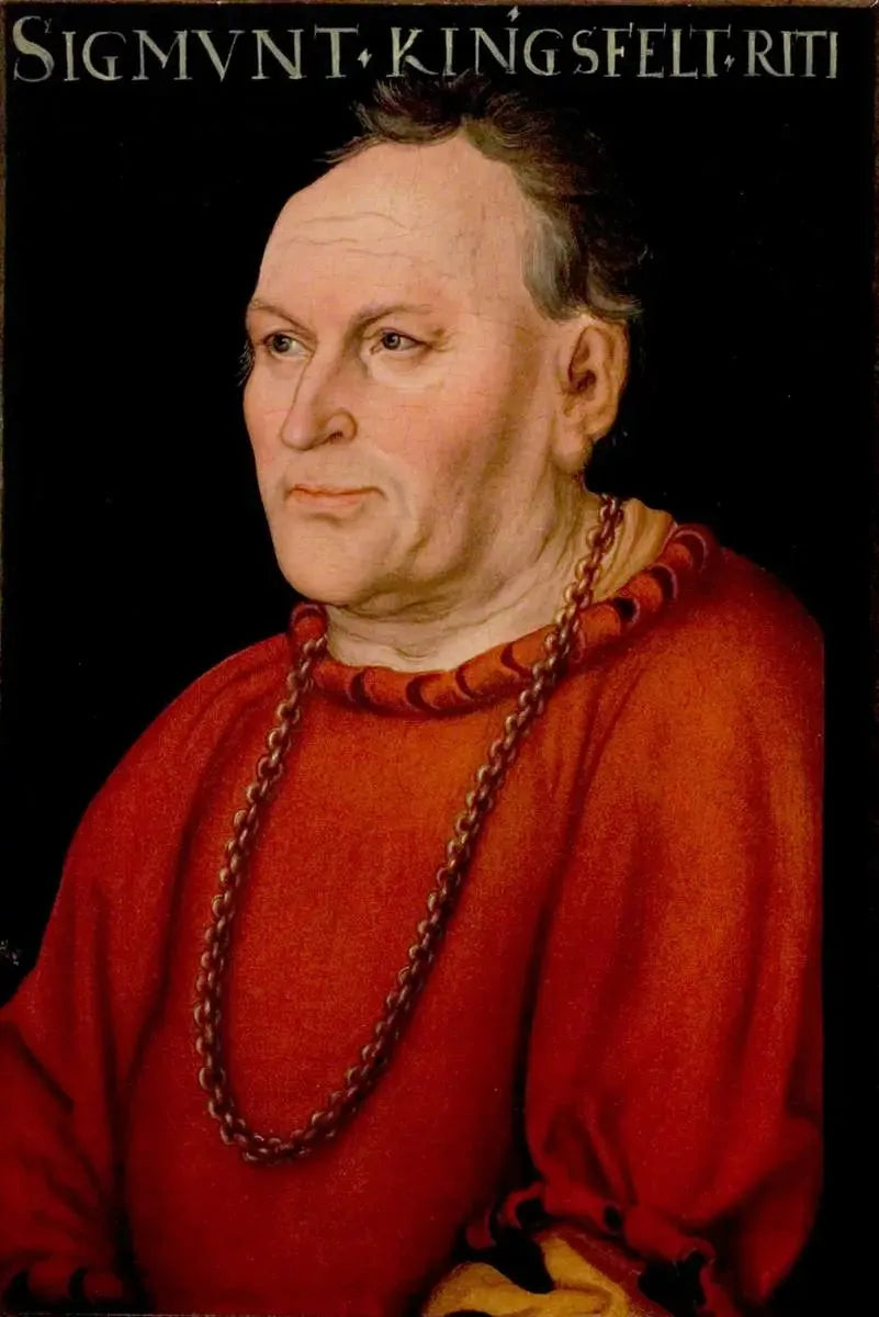 Portrait de Sigmund Kingsfelt - Lucas Cranach the Elder image 1 copie peinte à la main à l’huile