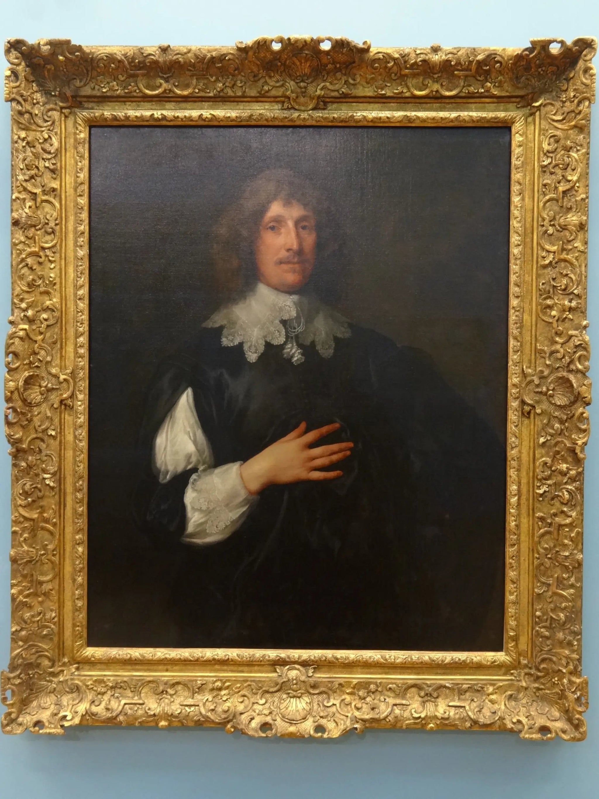 Portrait de Sir Basil Dixwell, 1er baronnet de Tirlingham (1585-1642) - Antoine van Dyck image 1 copie de tableau peinte à la main
