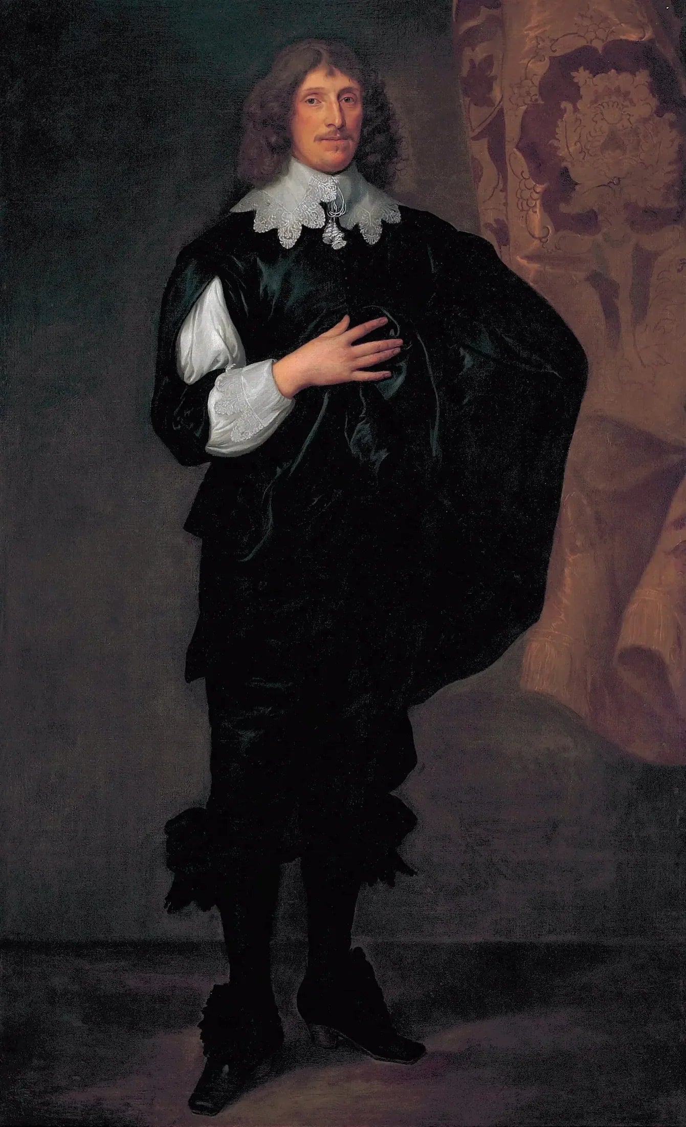 Portrait de Sir Basil Dixwell, 1er baronnet de Tirlingham (1585-1642) - Antoine van Dyck image 1 reproduction de peinture à l’huile
