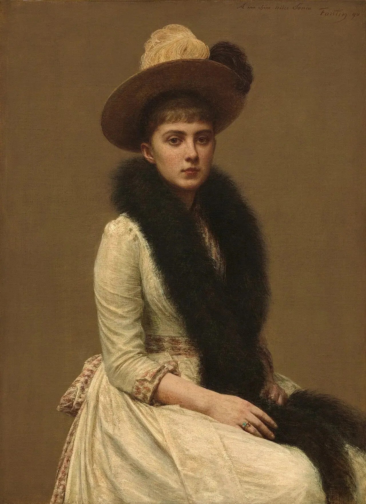 Portrait de Sonia - Henri Fantin-Latour image 1 reproduction de peinture à l’huile
