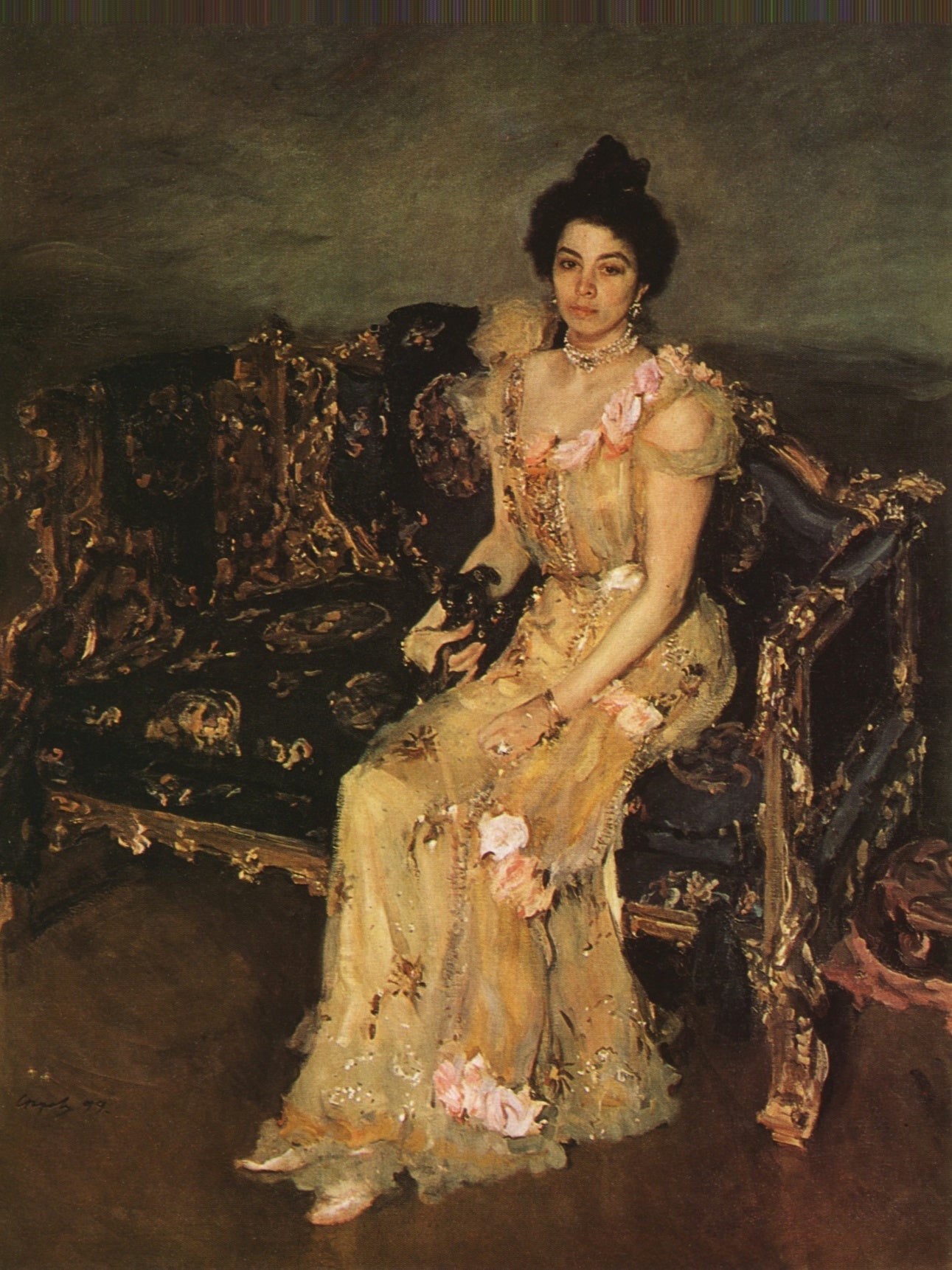 Portrait de Sophia Botkina - Valentin Serov image 1 tableau peint à l’huile sur toile