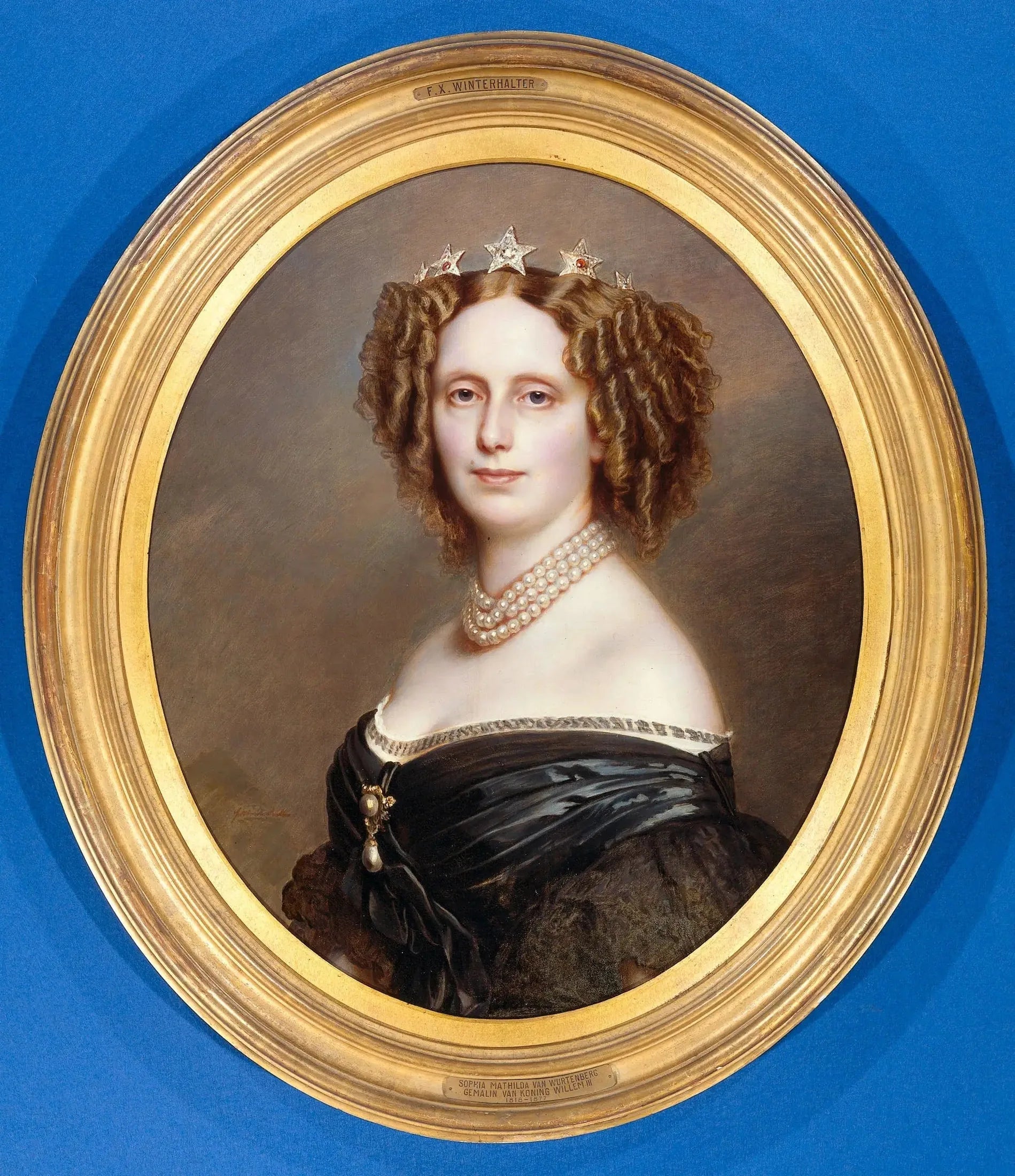 Portrait de Sophie van Wurtemberg (1818-1877) - Franz Xaver Winterhalter image 1 reproduction d’œuvre d’art à l’huile