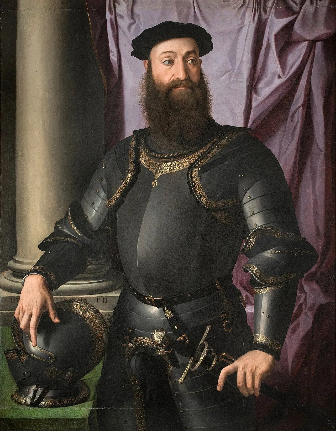 Portrait de Stefano Colonna - Bronzino image 1 reproduction d’œuvre d’art à l’huile
