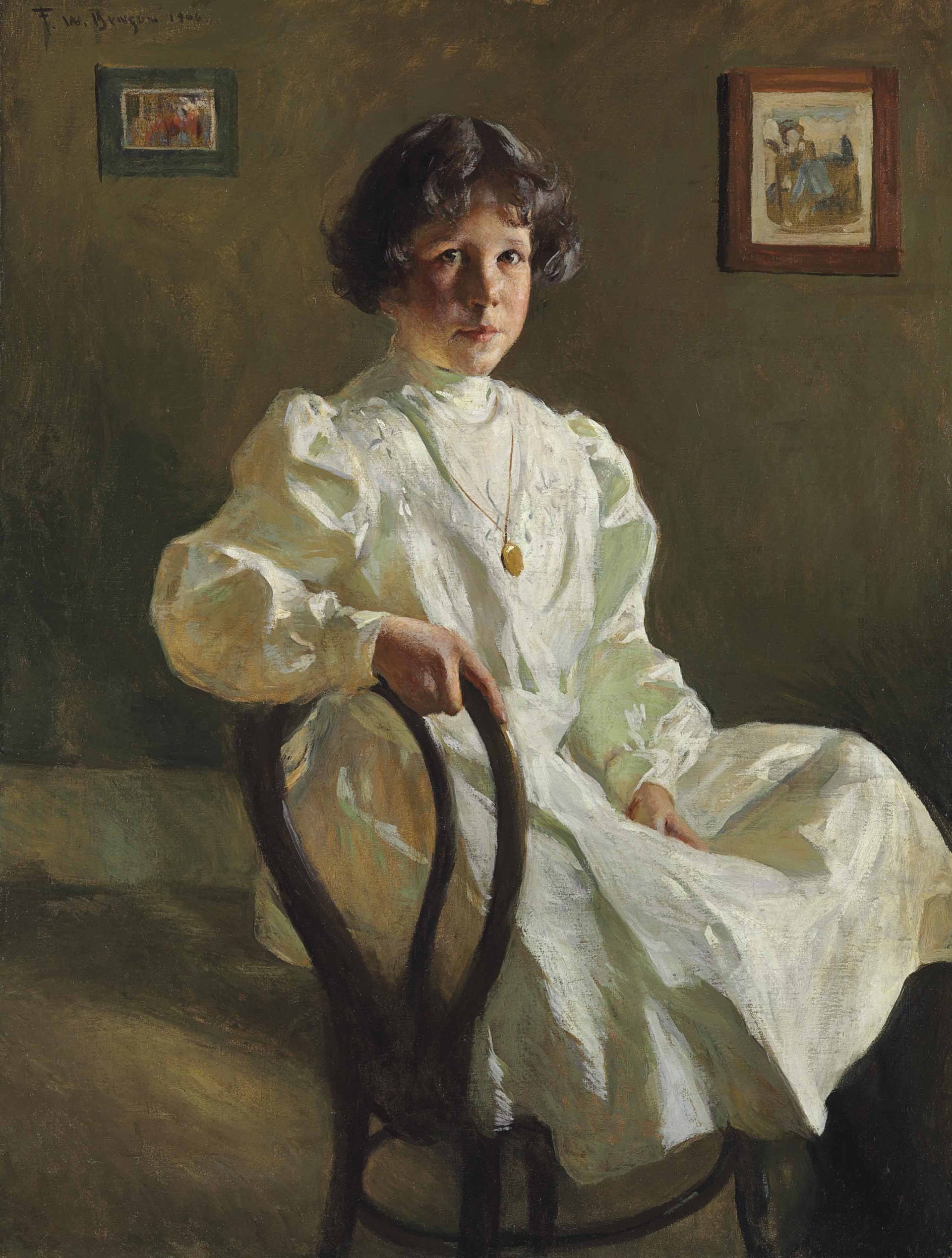 Portrait de Sue - Frank Weston Benson image 1 copie peinte à la main à l’huile