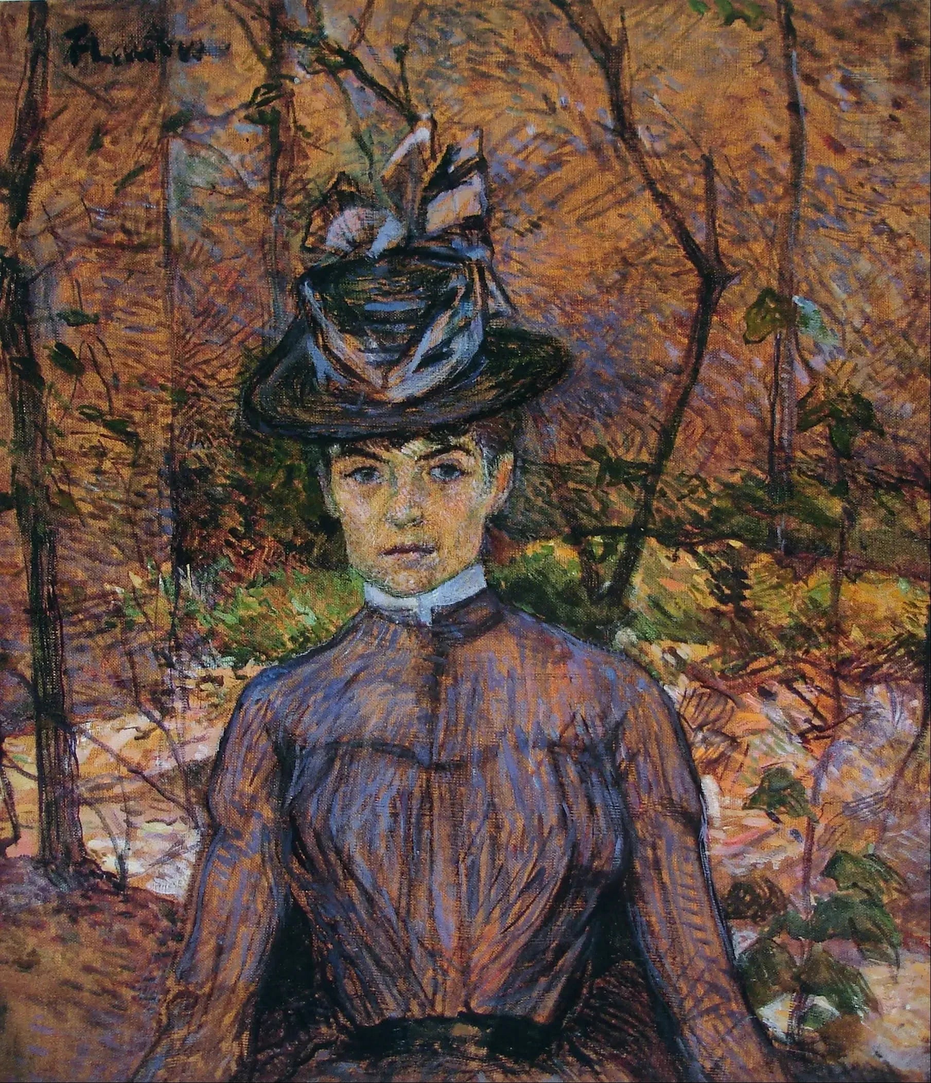 Portrait de Suzanne Valadon - Henri de Toulouse-Lautrec image 1 copie peinte à la main à l’huile