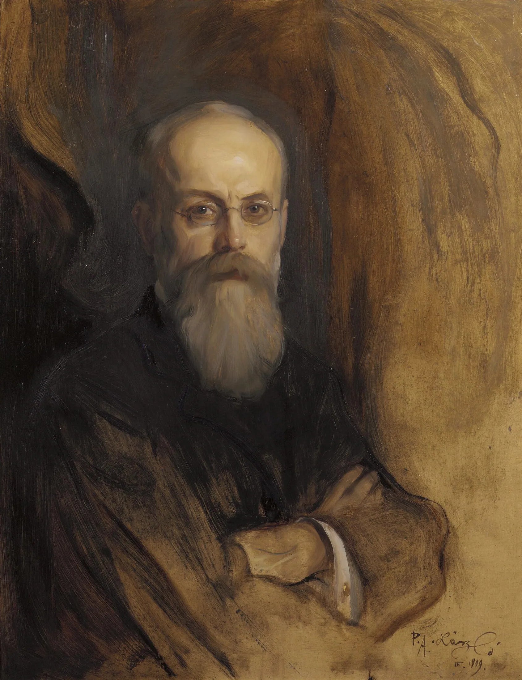 Portrait de Theodorus Helenus Franciscus van Riemsdijk (1848-1923) - Philip de László image 1 copie peinte à la main à l’huile