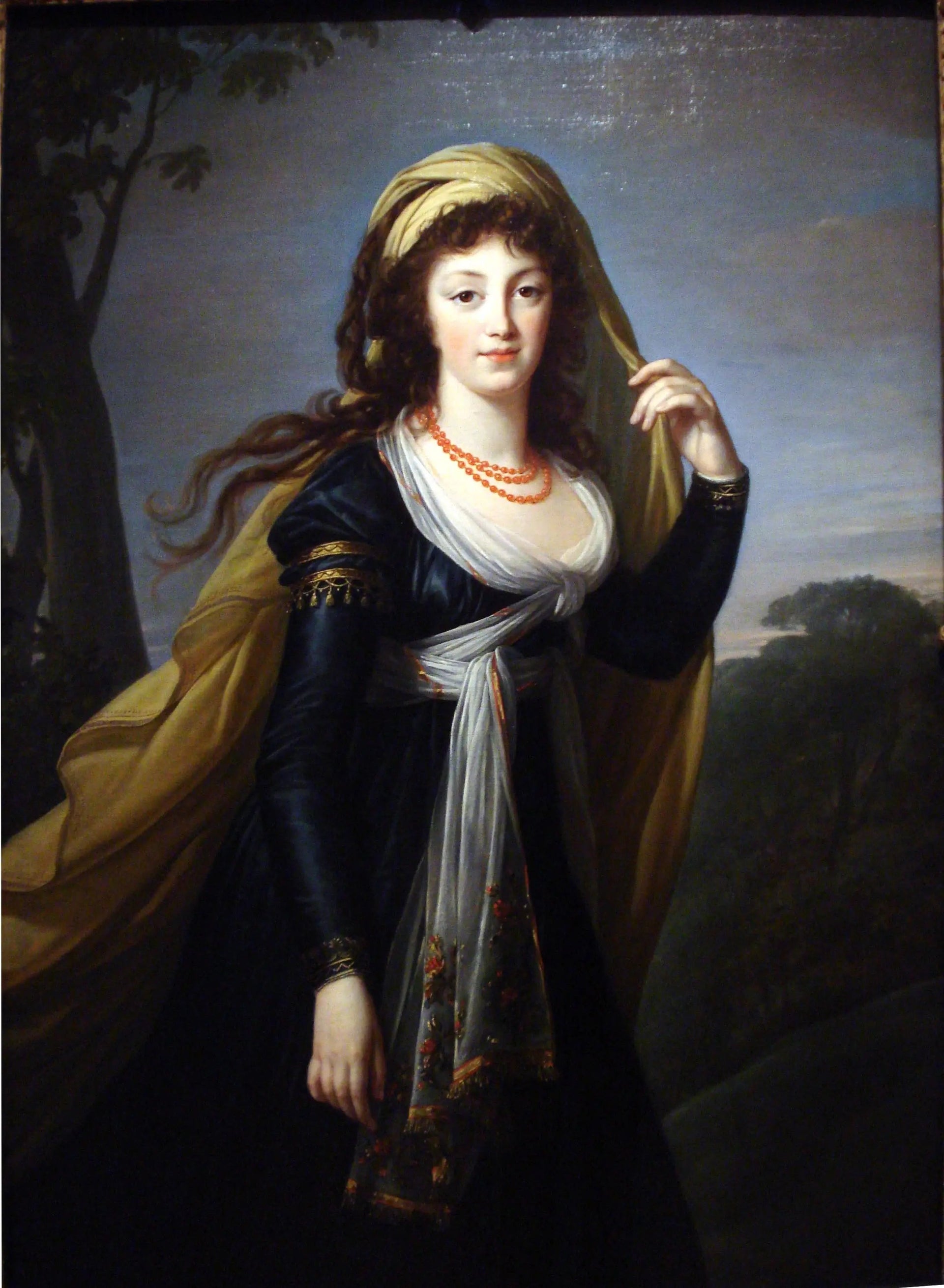 Portrait de Thérèse, comtesse Kinsky - Élisabeth Vigée Le Brun image 1 reproduction de peinture à l’huile