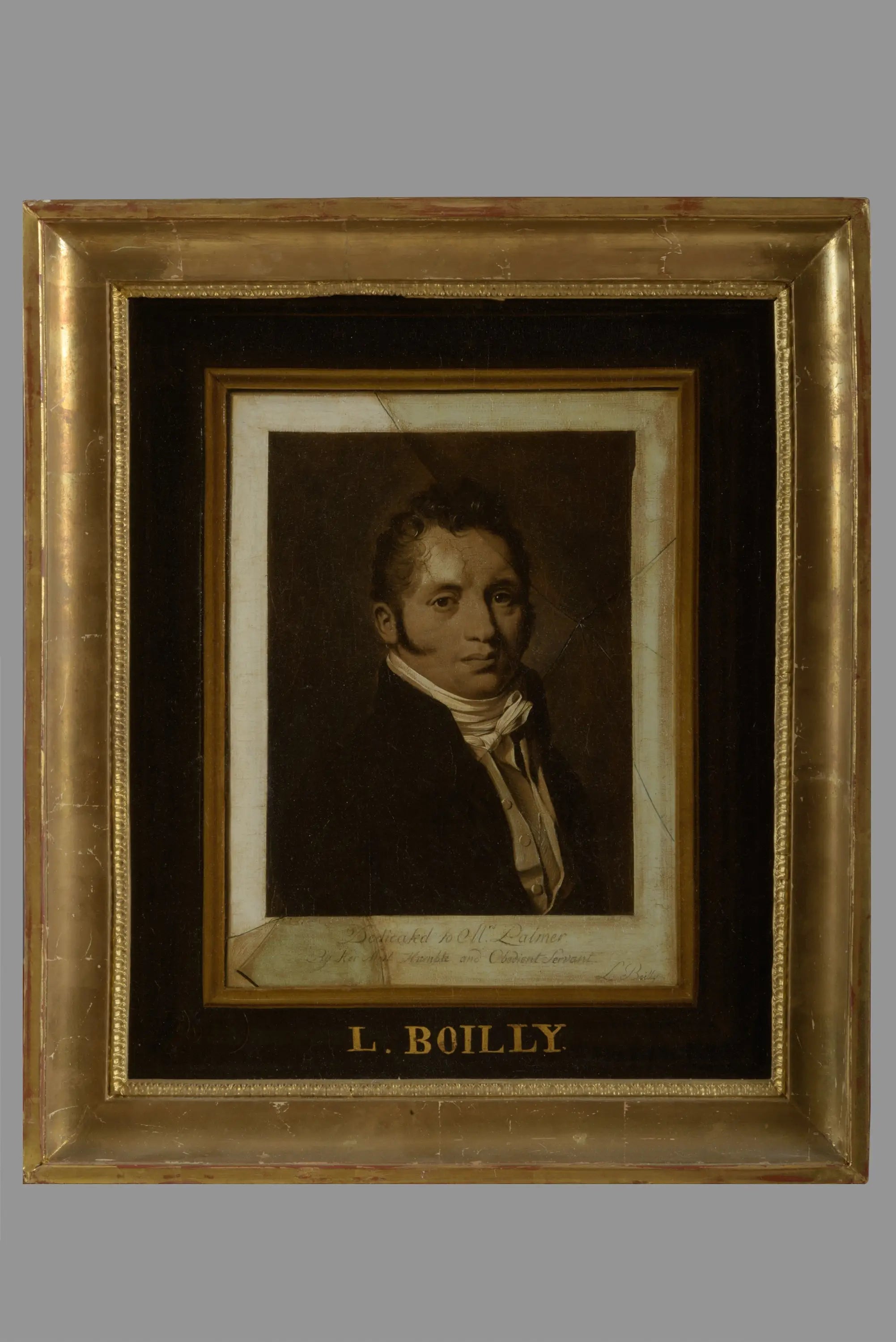 Portrait de Thomas Palmer, en trompe-l'œil - Louis-Léopold Boilly image 1 copie de tableau peinte à la main