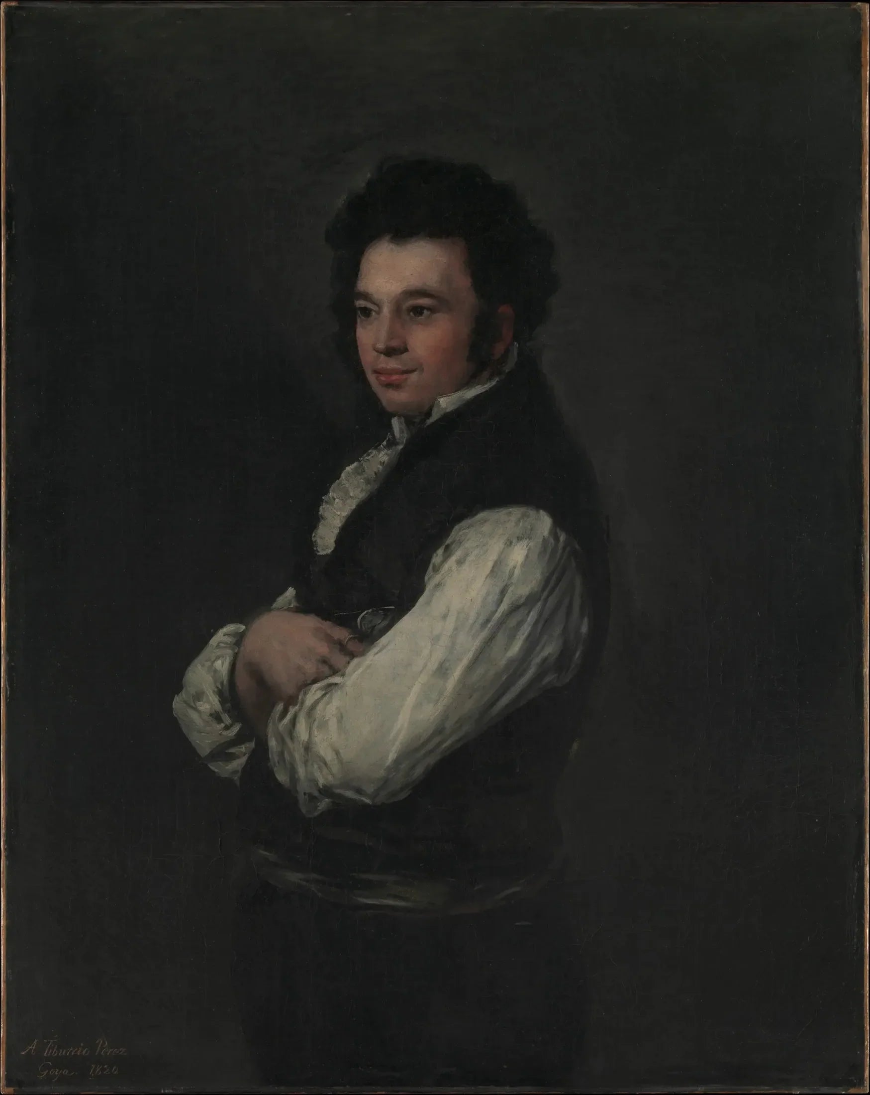 Portrait de Tiburcio Pérez y Cuervo, l'architecte - Francisco de Goya image 1 reproduction artisanale de tableau