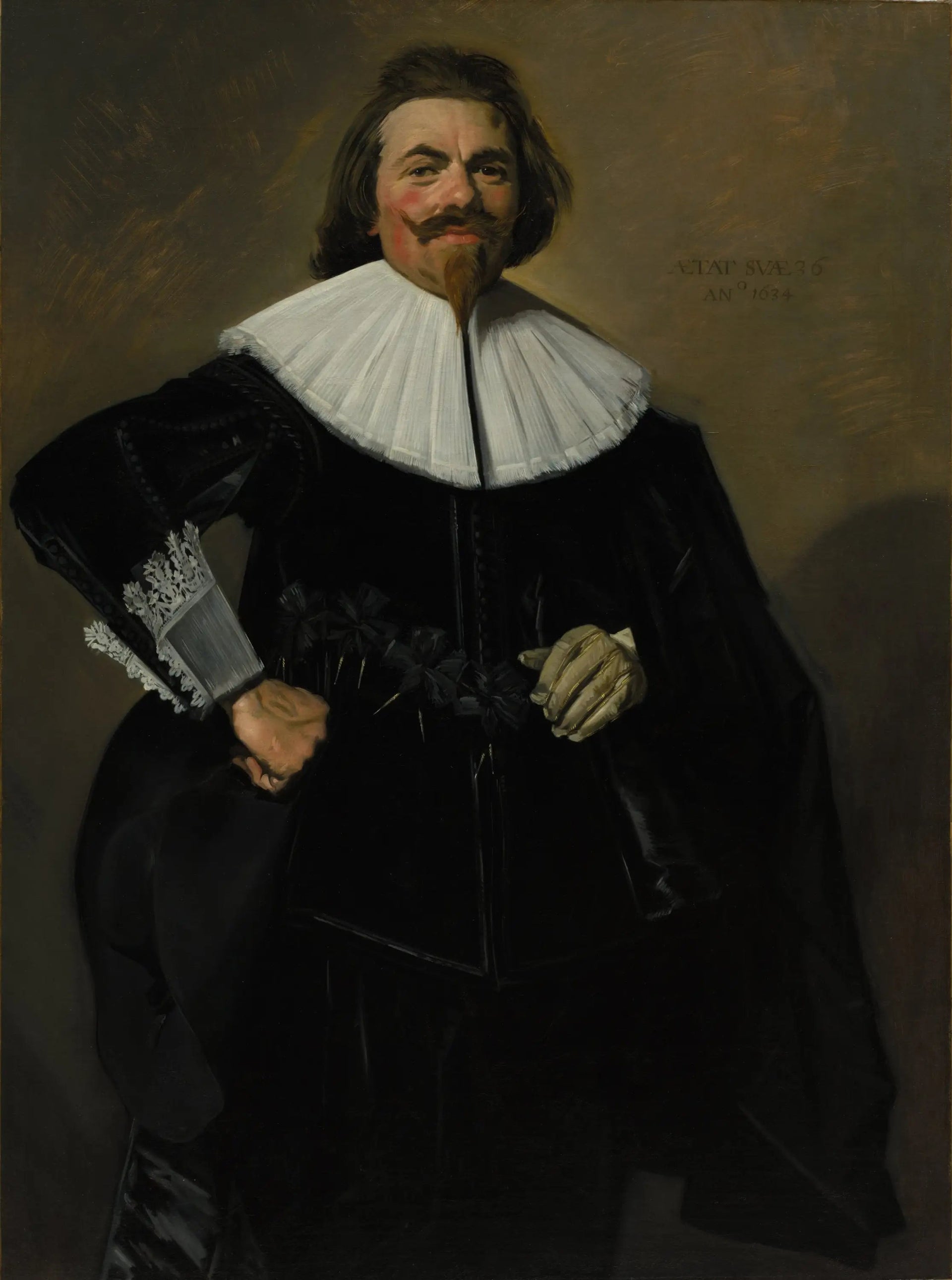 Portrait de Tieleman Coq (1597-1672) - Frans Hals image 1 copie peinte à la main à l’huile