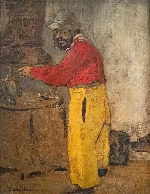Portrait de Toulouse Lautrec, à Villeneuve-sur-Yonne, chez les Natanson - Édouard Vuillard image 1 copie de tableau peinte à la main