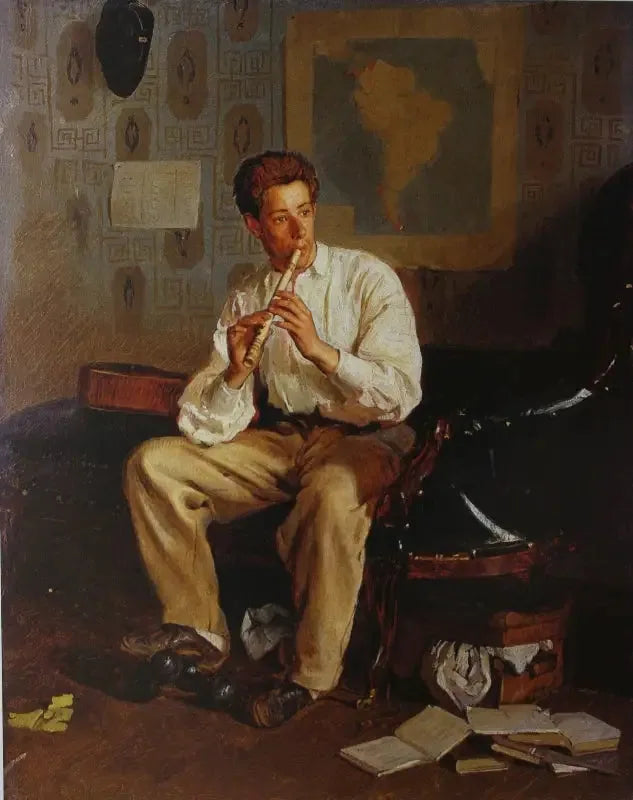 Portrait de Vassili Répine - Ilya Repin image 1 reproduction artisanale de tableau