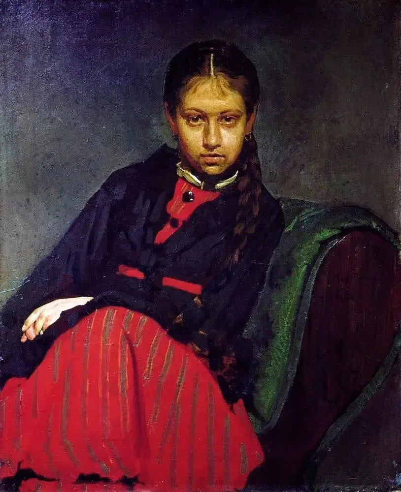 Portrait de Vera Chevtsova - Ilya Repin image 1 tableau peint à l’huile sur toile