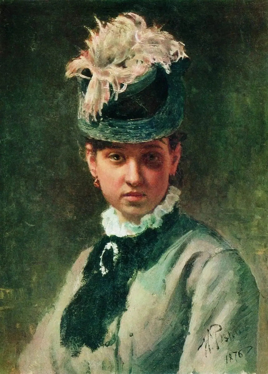 Portrait de Vera Repina - Ilya Repin