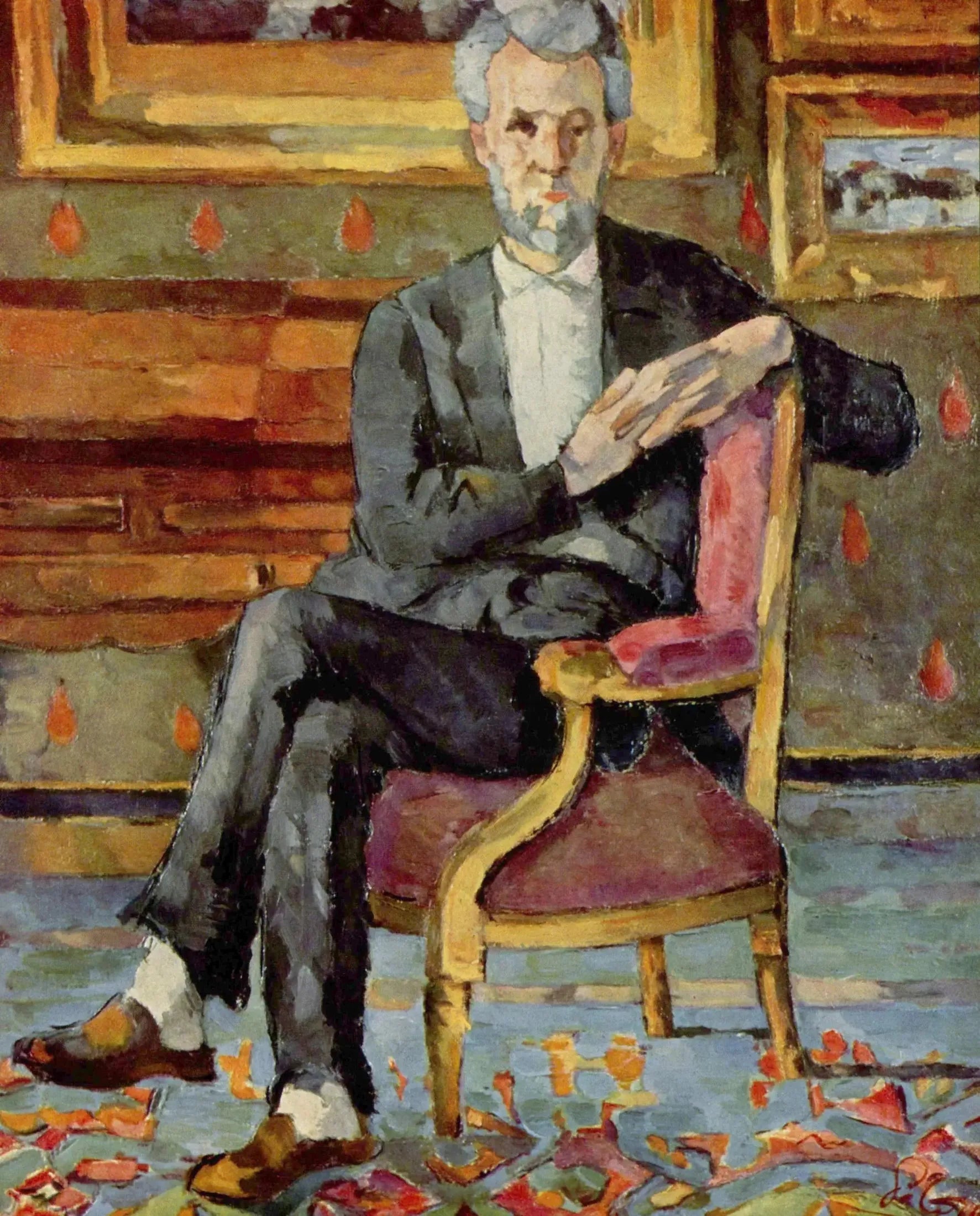 Portrait de Victor Chocquet assis - Paul Cézanne image 1 reproduction d’œuvre d’art à l’huile