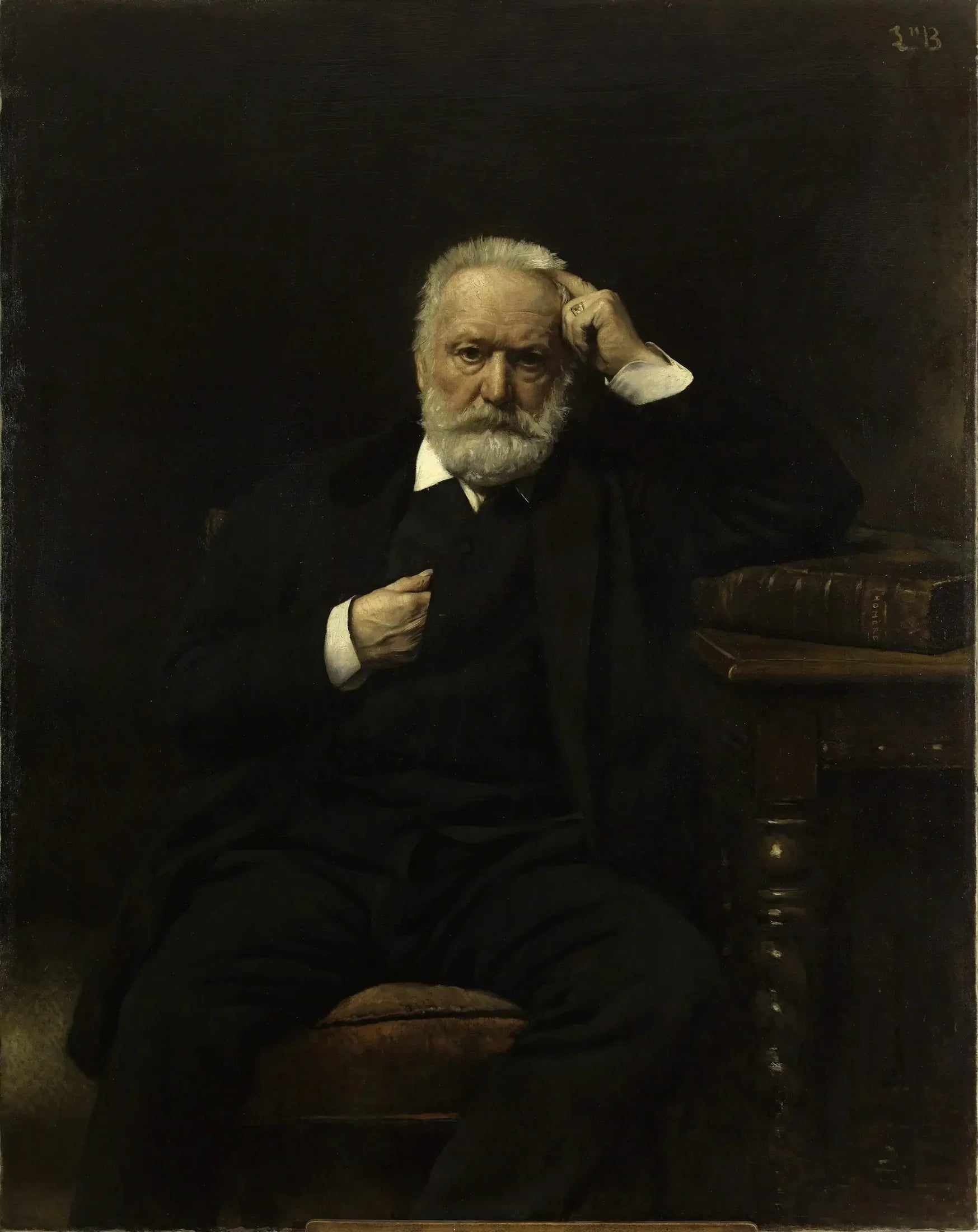 Portrait de Victor Hugo - Léon Bonnat image 1 tableau peint à l’huile sur toile