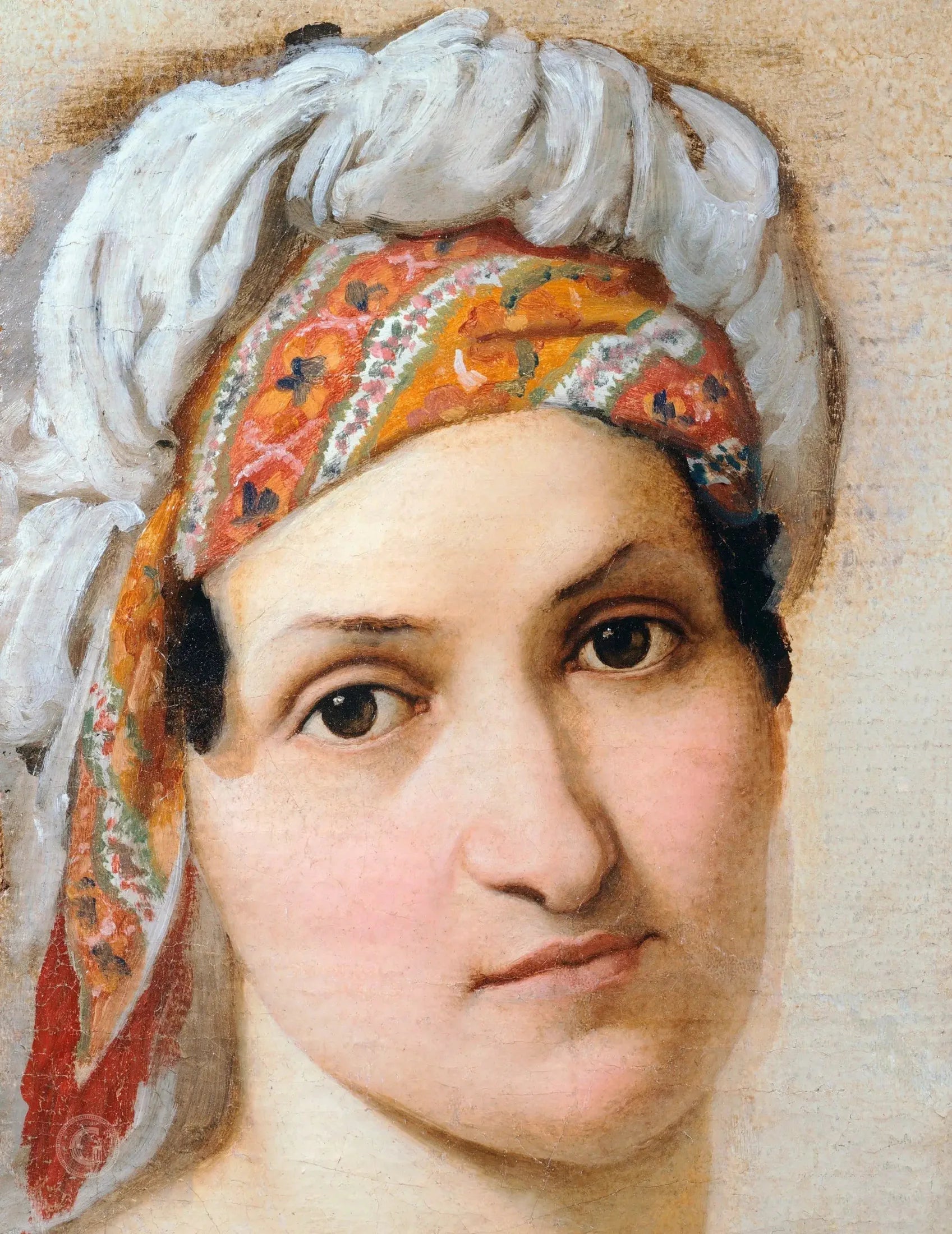 Portrait de Vincenza Scaccia, la petite amie de l'artiste - Francesco Hayez image 2 reproduction réalisée par Alpha Reproduction