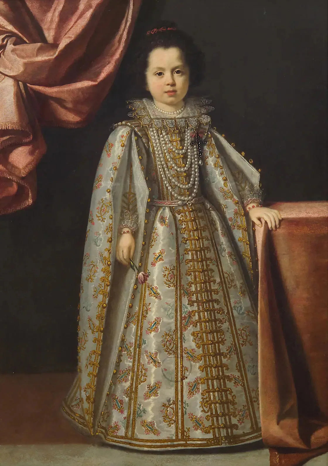 Portrait de Vittoria della Rovere (1622-1694) âgée de 4 ou 5 ans - Lorenzo Lippi image 1 reproduction artisanale de tableau