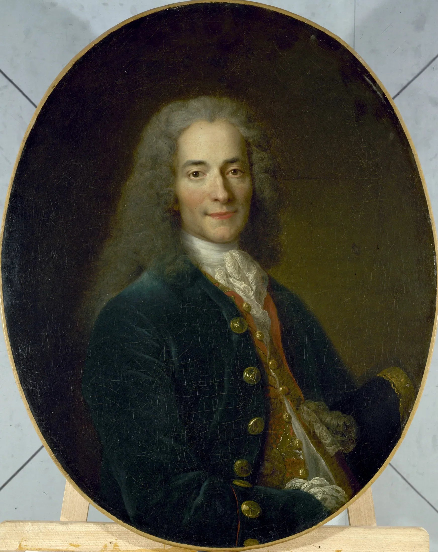 Portrait de Voltaire (1694-1778) en 1718 - Nicolas de Largillière image 1 copie de tableau peinte à la main