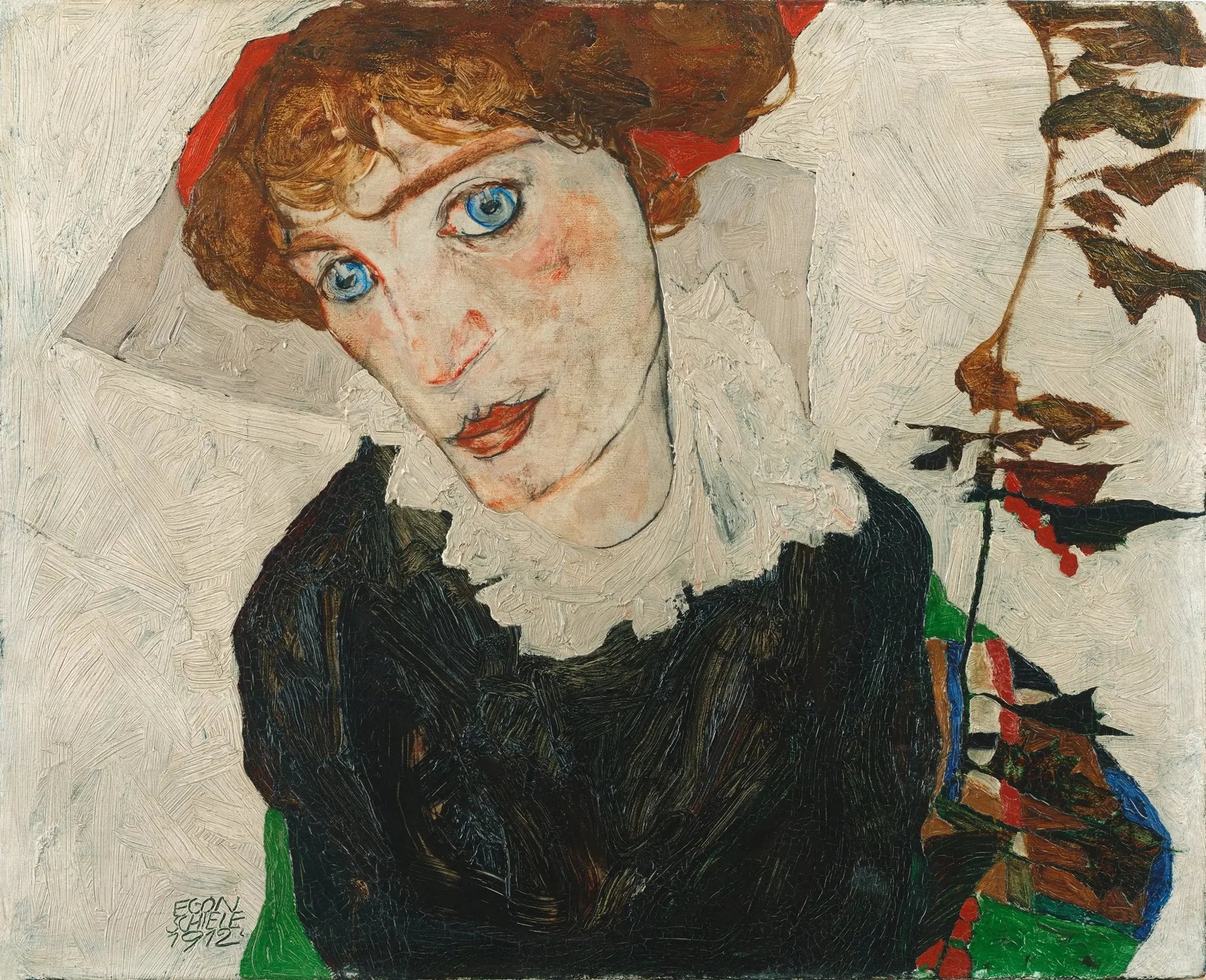 Portrait de Walburga Neuzil - Egon Schiele image 1 copie peinte à la main à l’huile