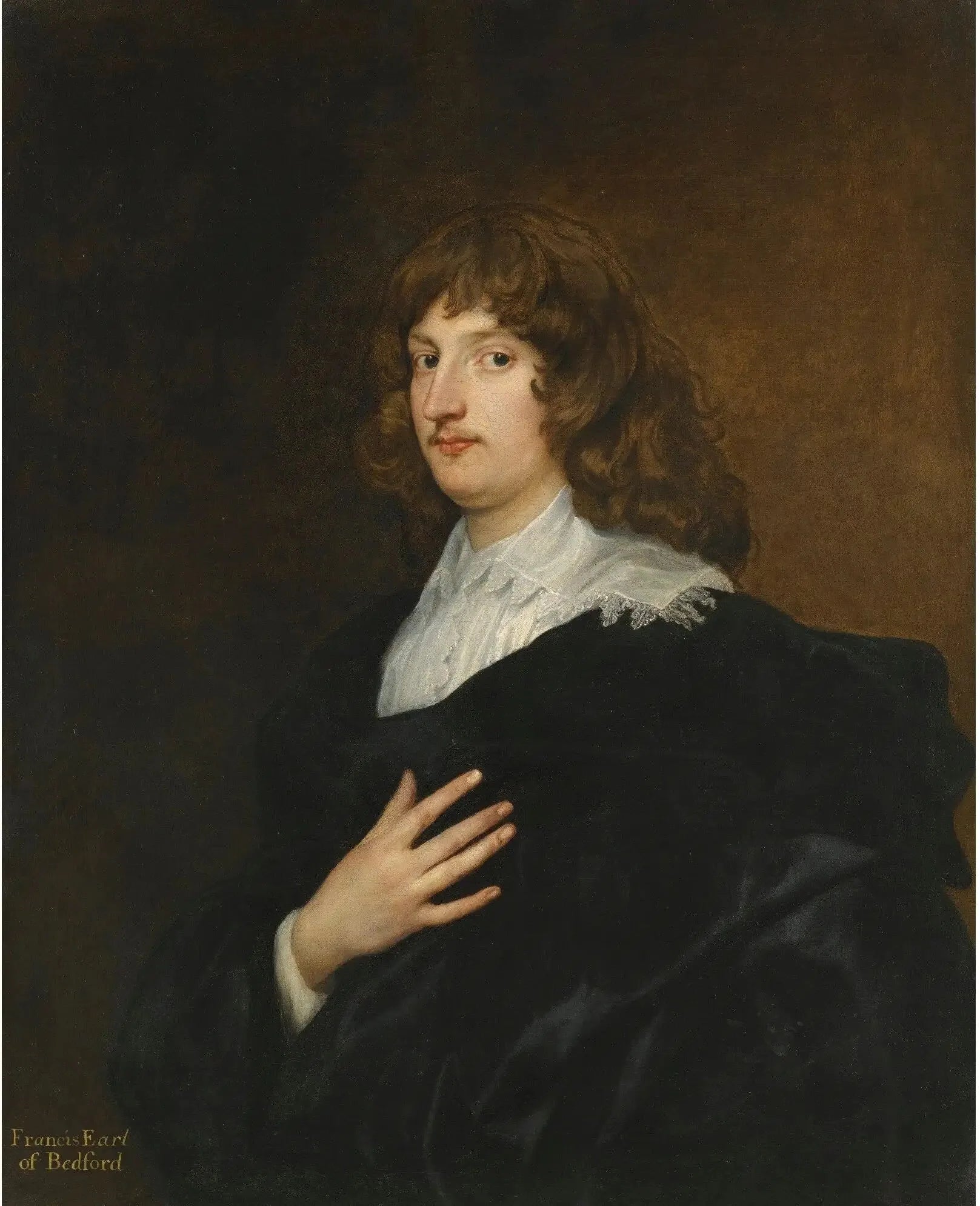 Portrait de William Russell, 5e comte et plus tard 1er duc de Bedford - Antoine van Dyck image 1 reproduction d’œuvre d’art à l’huile