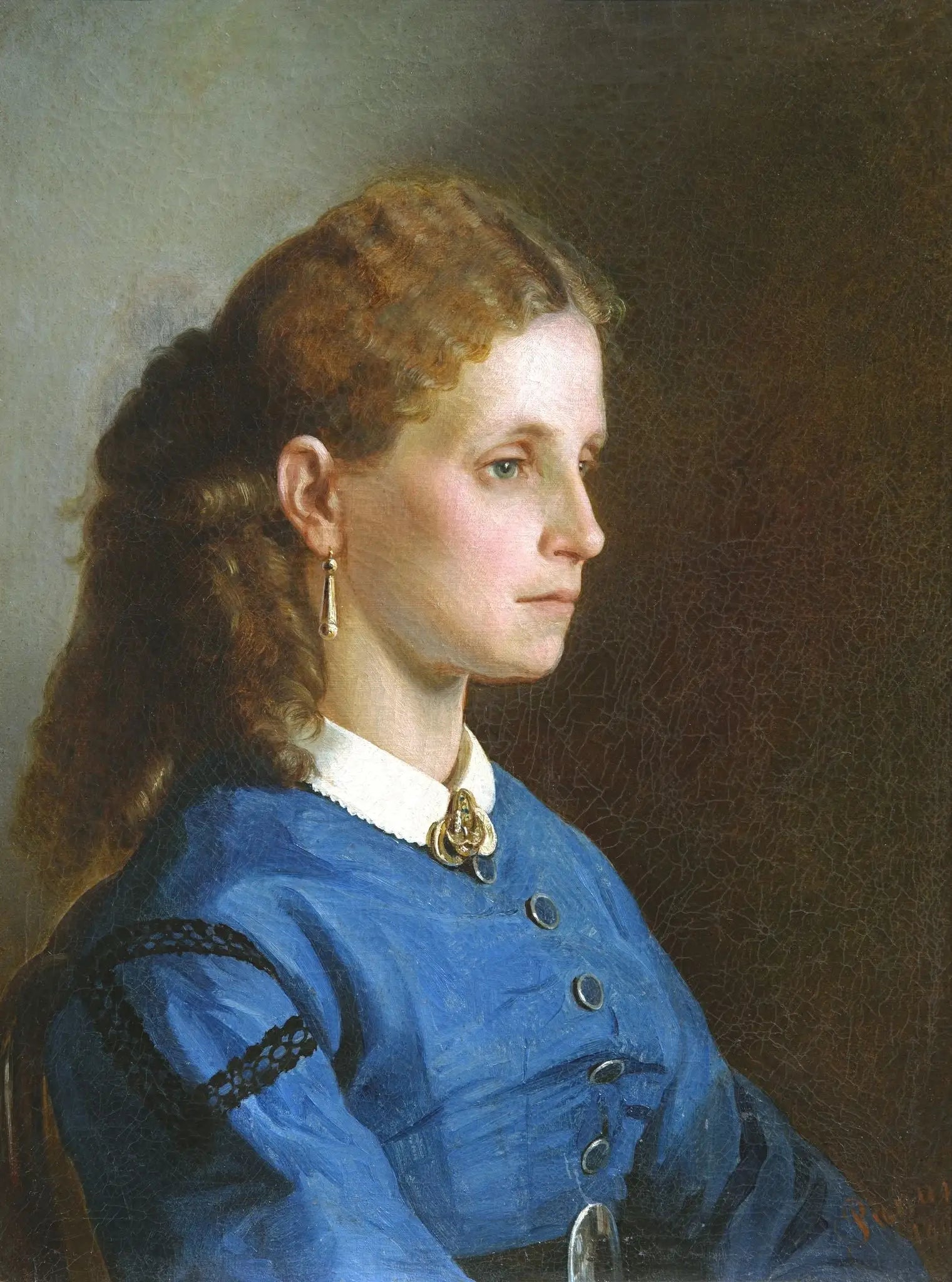 Portrait de Yanitskaya - Ilya Repin image 1 reproduction de peinture à l’huile