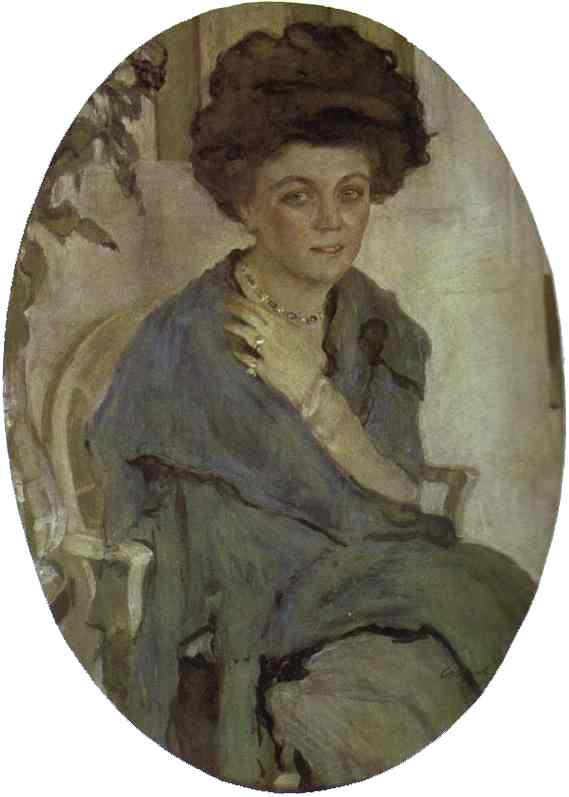 Portrait de Yelena Oliv - Valentin Serov image 1 reproduction artisanale de tableau