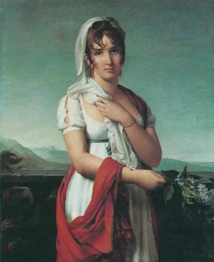 Portrait de Zoé-Victoire du Cayla, née Talon - Marie-Guillemine Benoist image 1 copie de tableau peinte à la main