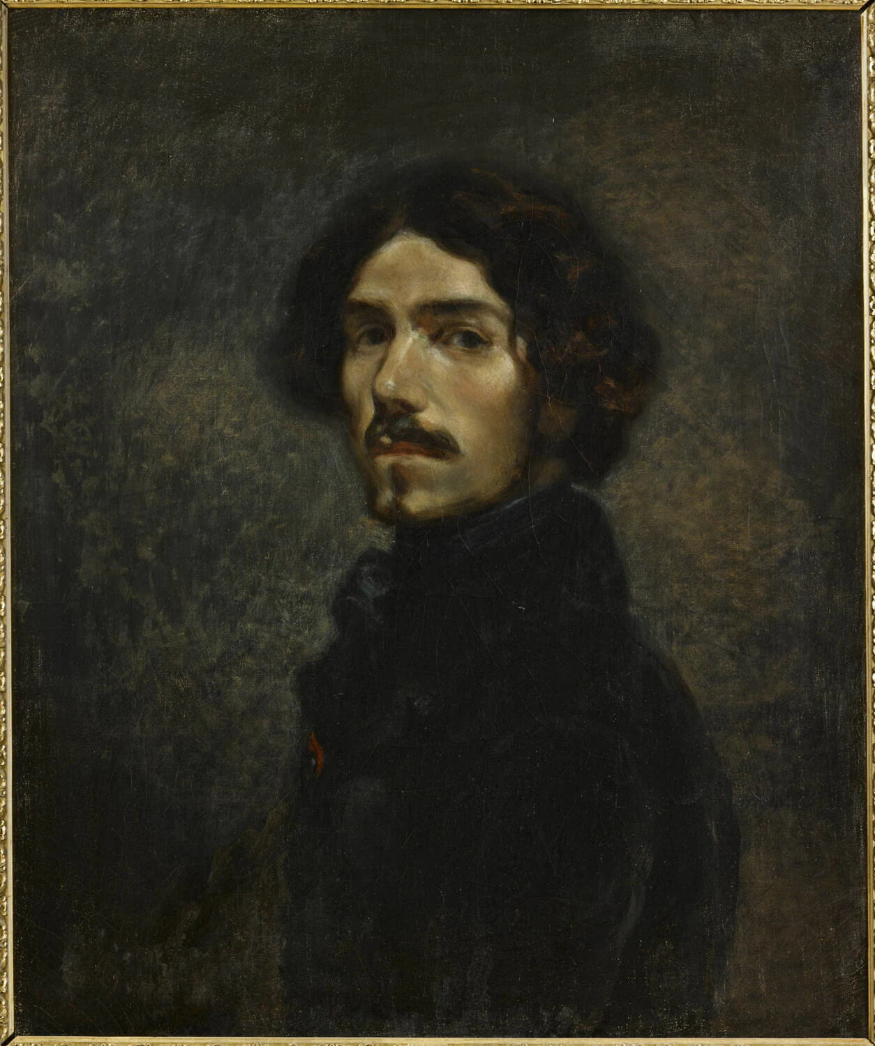 Portrait de Delacroix, d'après l'autoportrait conservé aux Offices - Hippolyte Gaultron