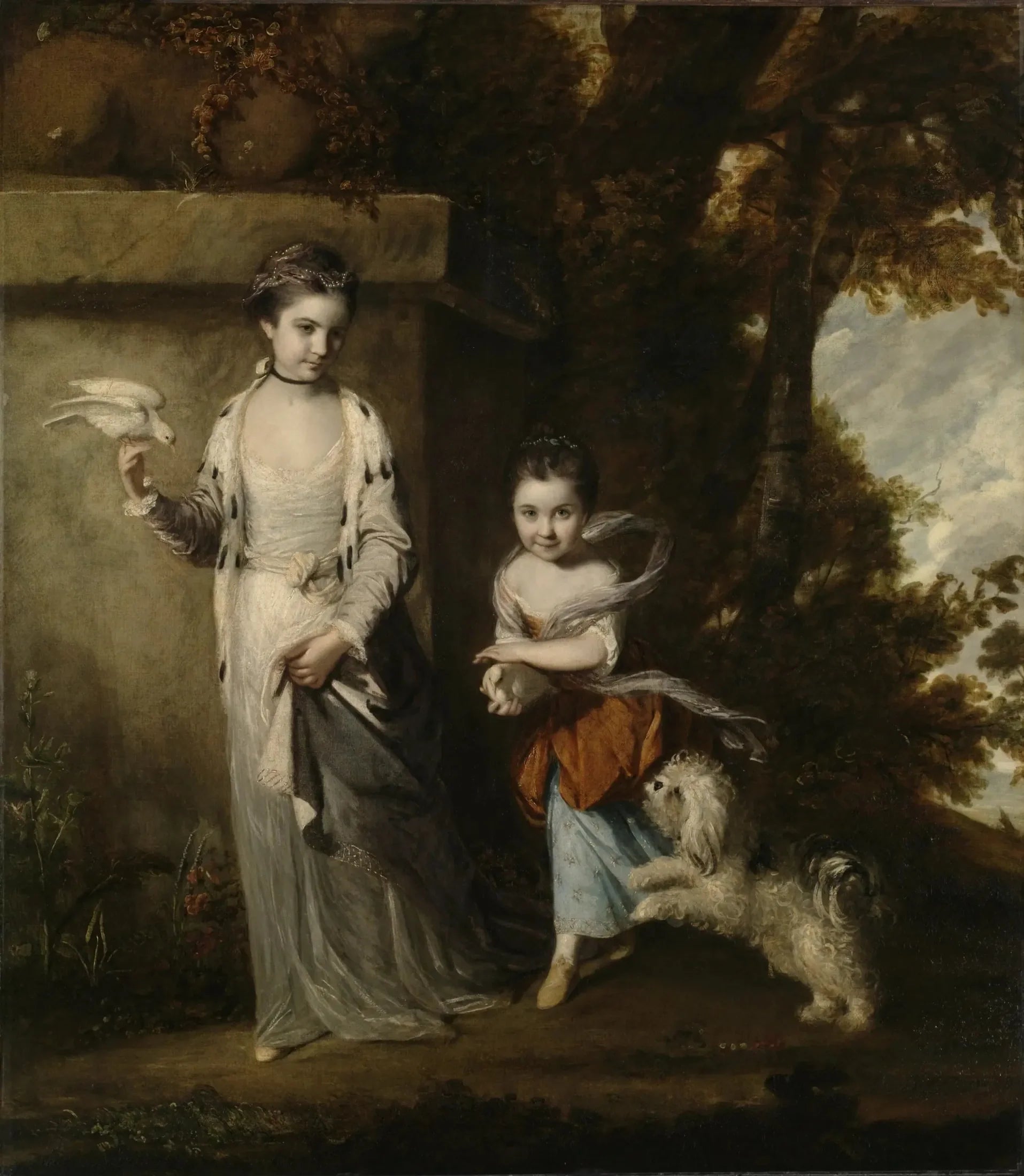 Portrait des dames Amabel et Mary Jemima Yorke - Joshua Reynolds image 1 reproduction artisanale de tableau
