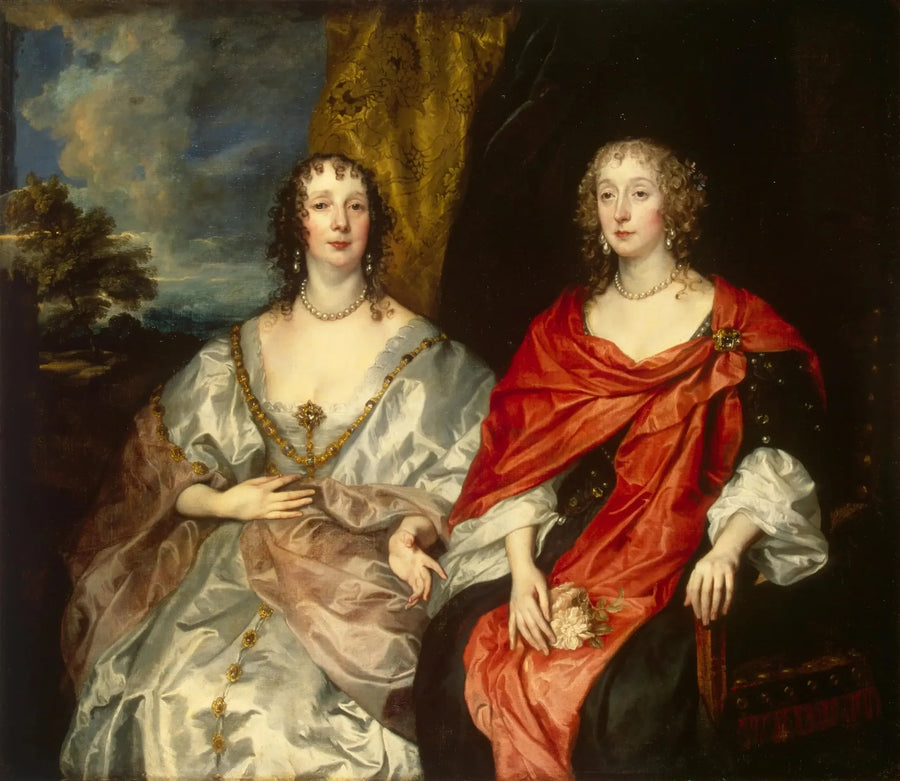Portrait des dames d'honneur de la reine Henriette-Marie - Antoine van Dyck