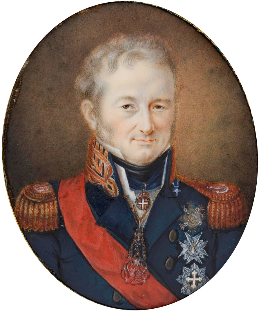 Portrait dit de Charles Félix de Savoie, roi de Sardaigne - Artiste inconnu