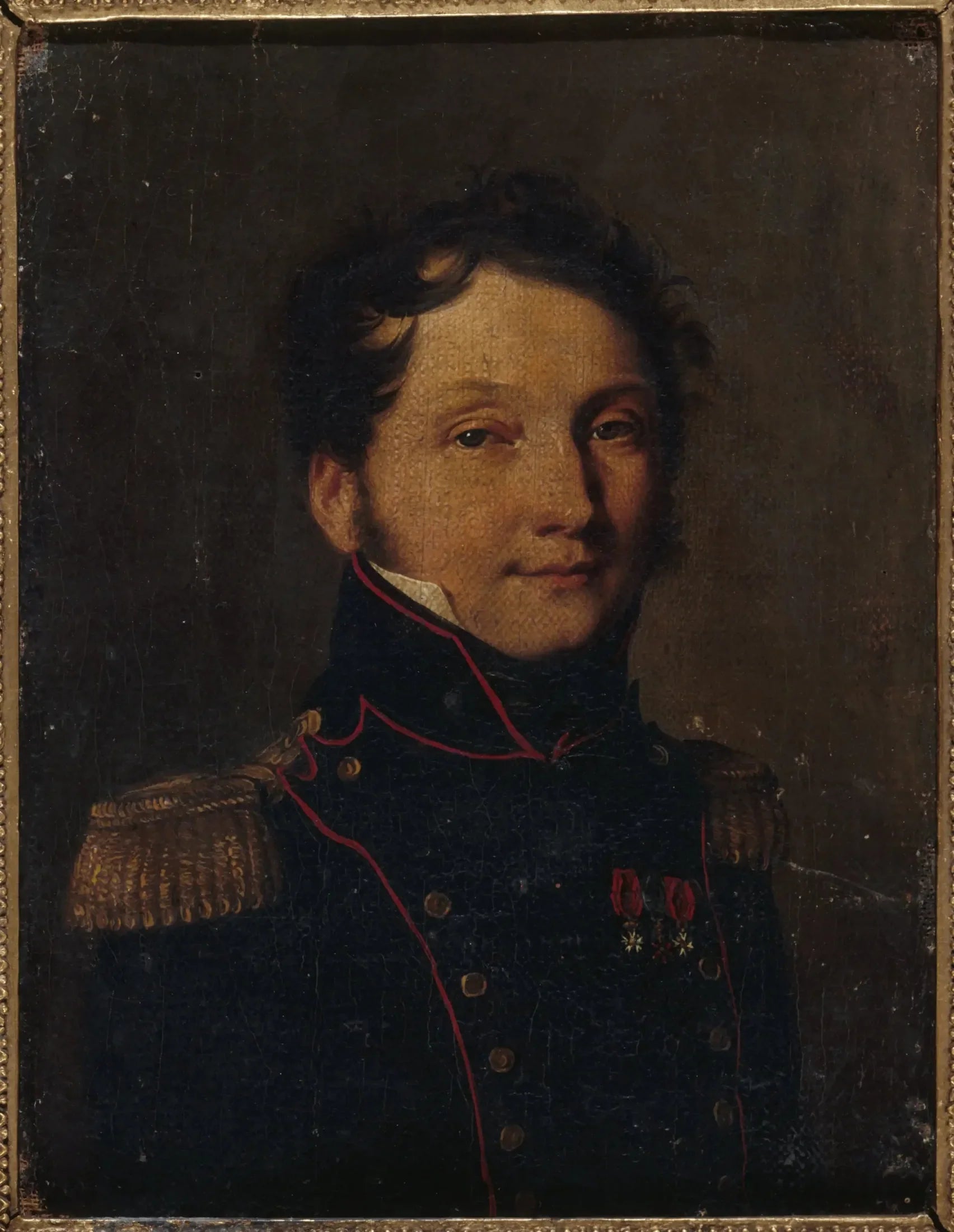 Portrait dit du capitaine Jules Raulin - Louis-Léopold Boilly image 1 reproduction d’œuvre d’art à l’huile