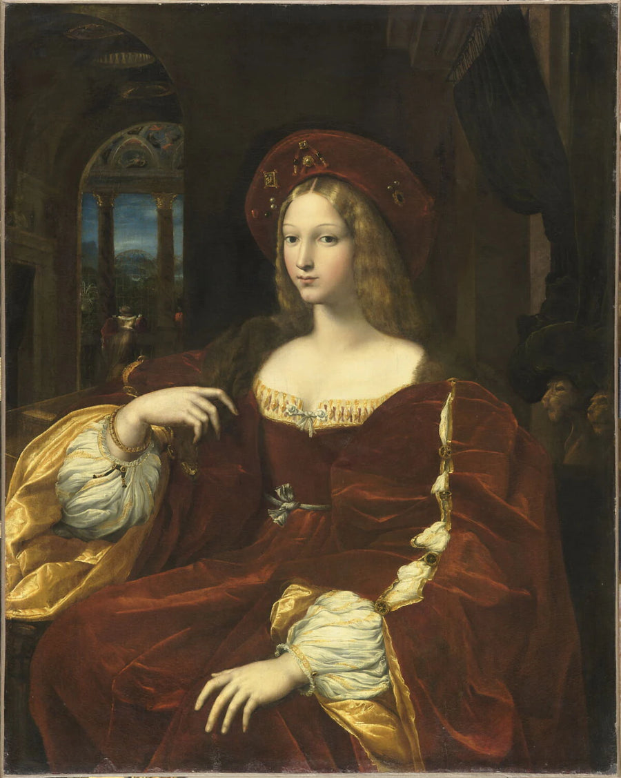 Portrait de Dona Isabel de Requesens, vice-reine de Naples, dit longtemps Portrait de Jeanne d'Aragon - aussi Jules Romain Giulio Romano