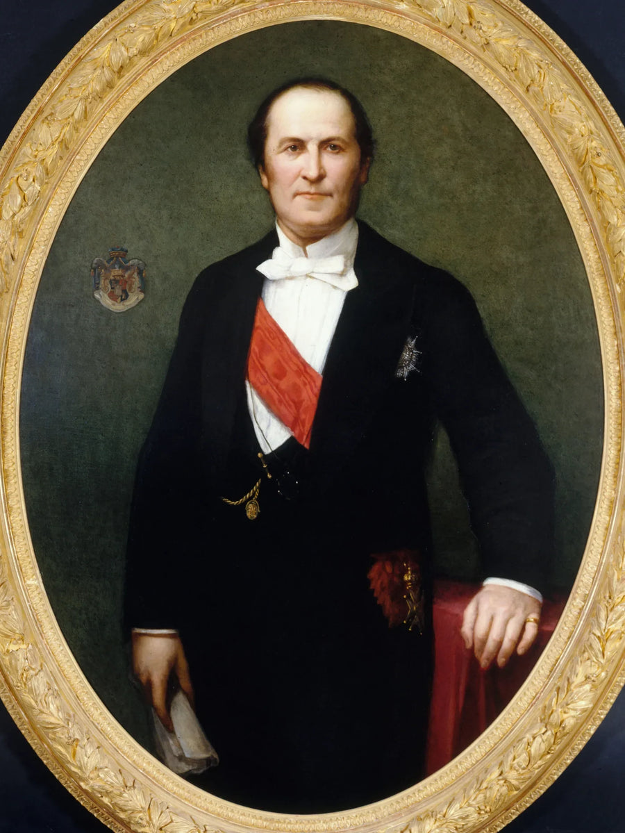 Portrait du baron Haussmann (1809-1891), préfet de la Seine (1853-1870) - Henri Lehmann image 1 reproduction de peinture à l’huile
