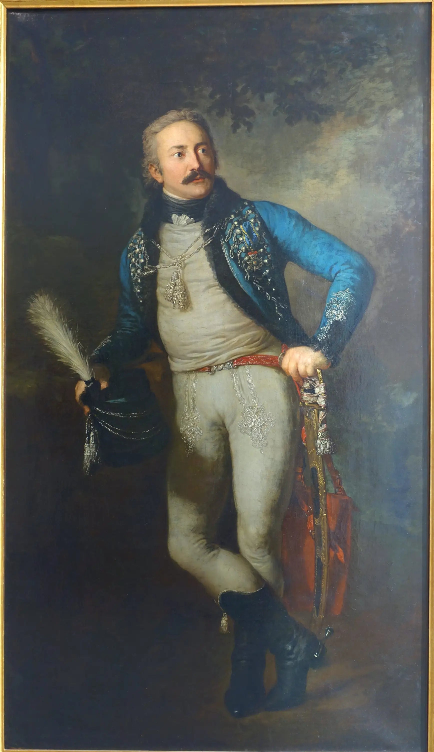 Portrait du baron Johann Adolf von Thielmann - Anton Graff image 1 reproduction artisanale de tableau